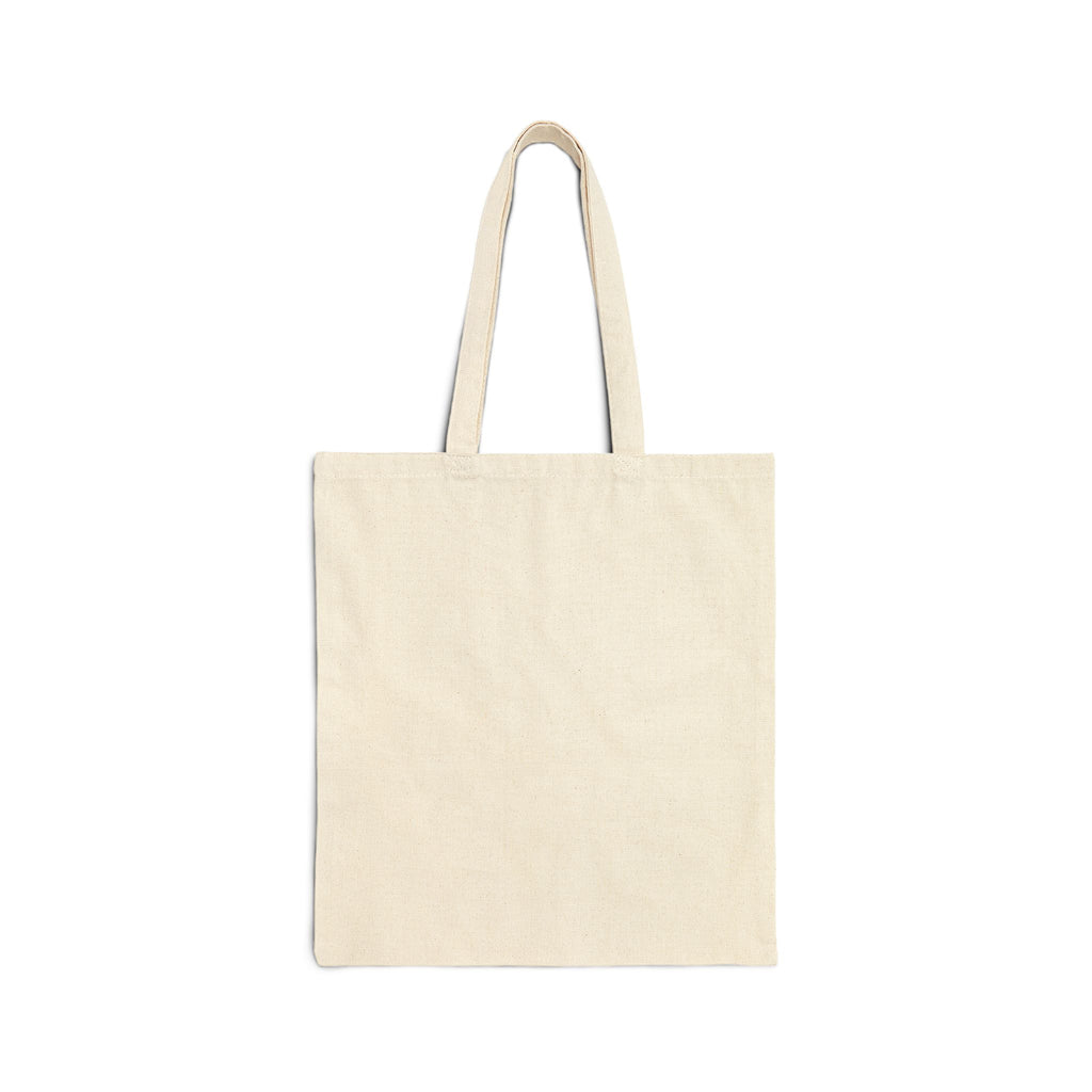 Tote Bag — "Fully Booked" Book Lover Canvas Tote with Stack of Books, Coffee & Floral Bookmark