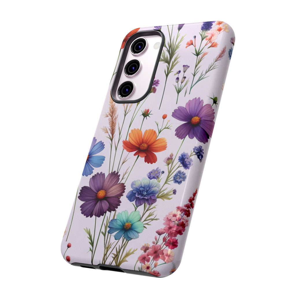 Lavender Wildflowers Protective Phone Case Gift for Her Phone 15, Samsung iPhone Samsung Gift for Her Case iPhone 15, Samsung iPhone Samsung Accessory Gift for Her.