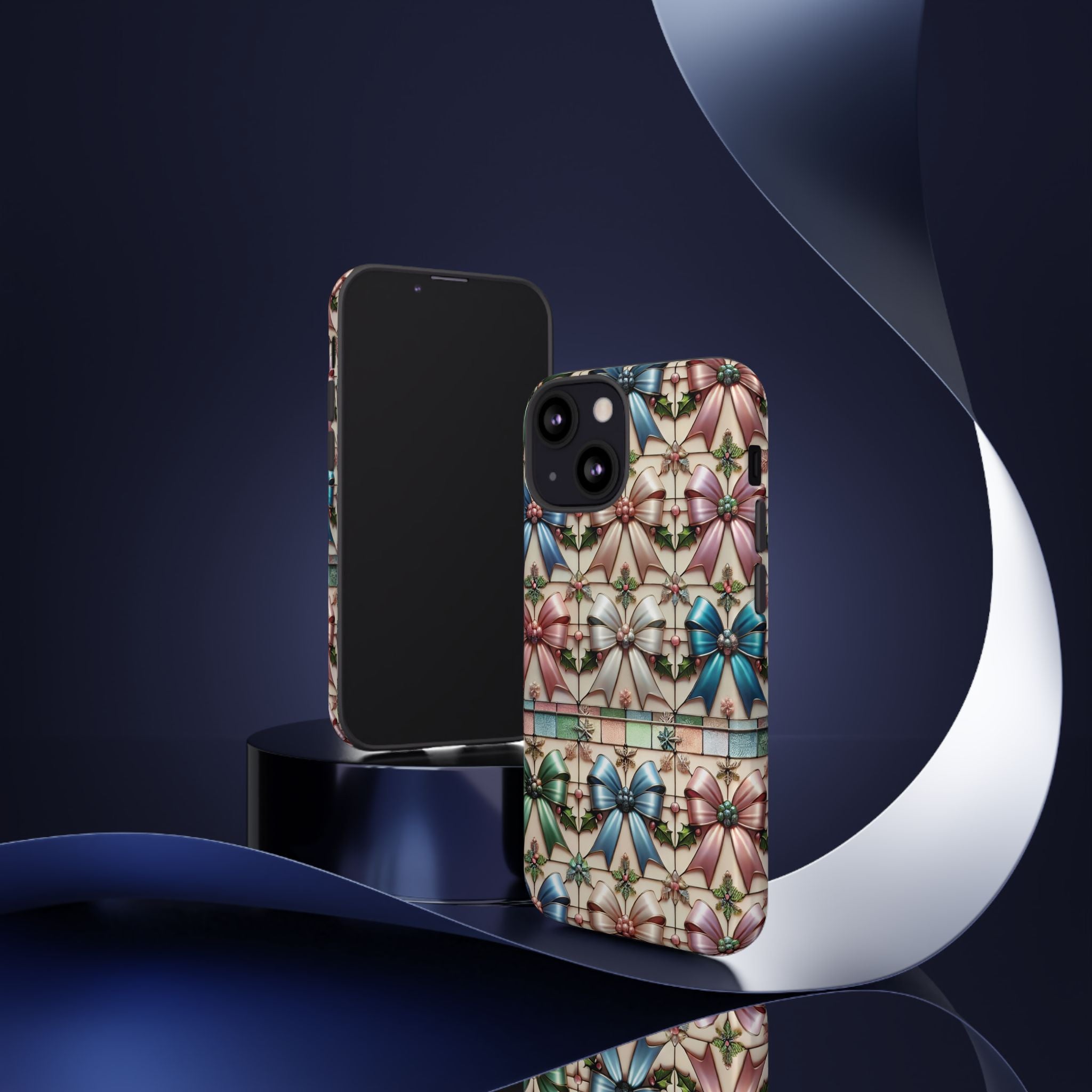 Coquette Bows Pastel Phone Case for iPhone 17 ,  15 14 13 12  21 23 Samsung, and Pixel | Stylish Protective Cover Gift for Her Perfect for Floral Lover