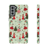 1950s Vintage Phone Case - Retro Christmas Design | Unique Holiday Protection for Your Device | Stylish & Durable Cover Gift for Her Phone 15, Samsung iPhone Samsung Accessory Gift for Her