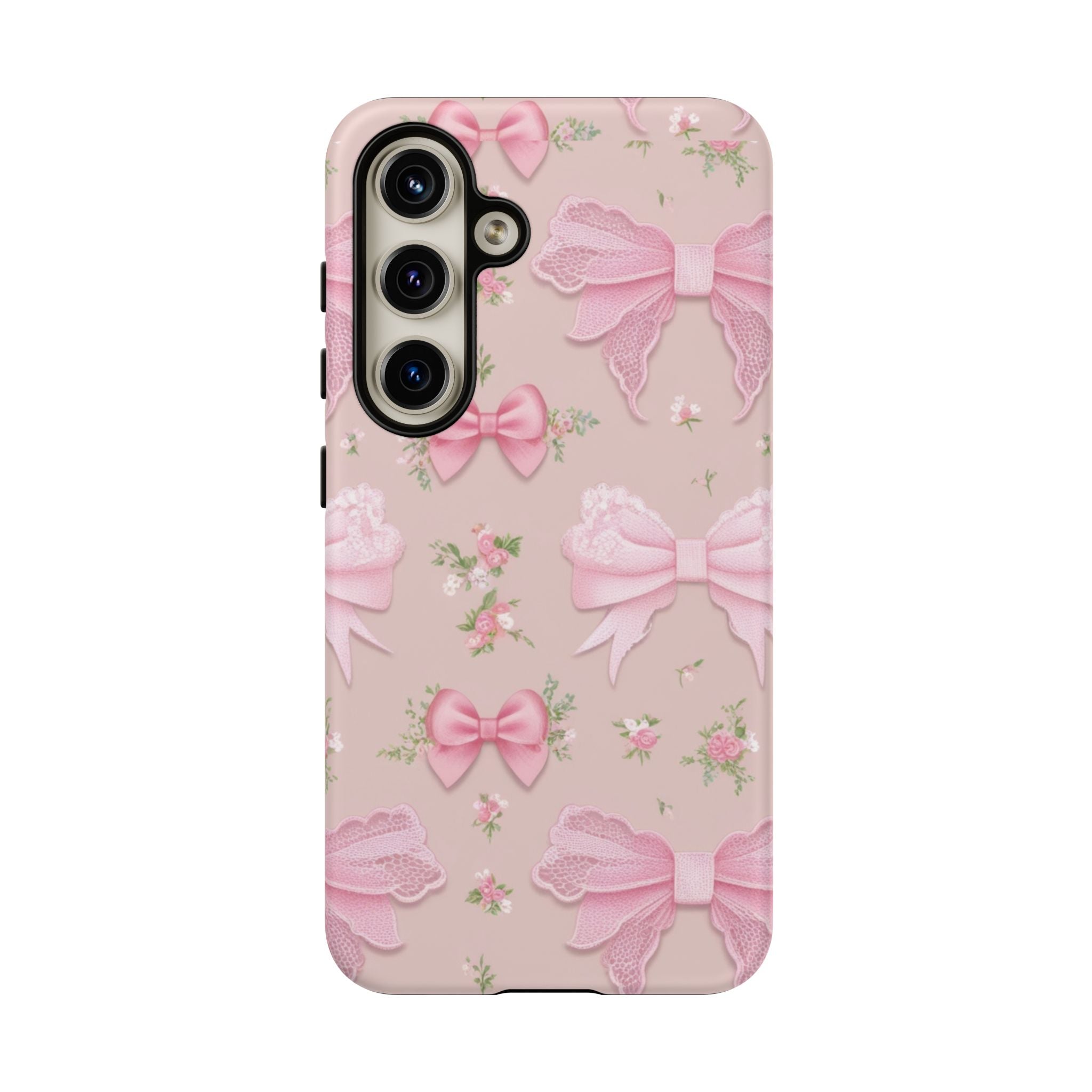 Luxury Pink Bow Phone Case – Cute & Protective Cover for iPhone & Samsung Gift for Her