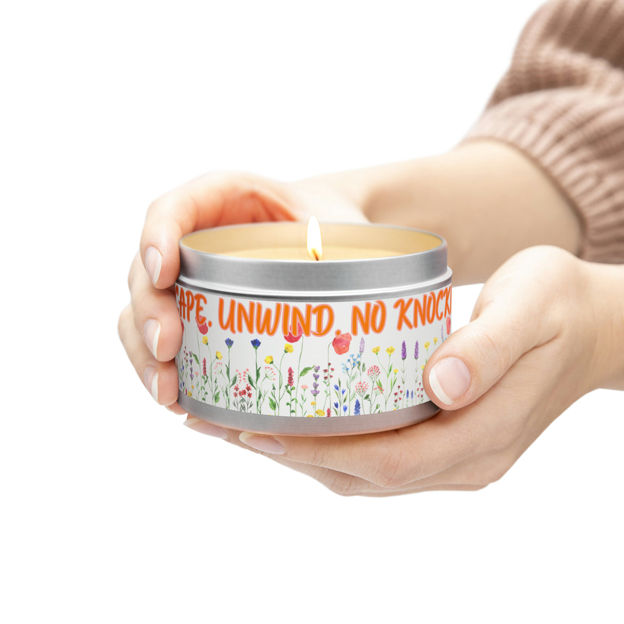 New House Bloom & Glow Elegant Floral Aromas in 4oz/8oz Tin Candles Essence of Nature Collection Unveil Serenity Romance with Exquisite Botanical Scents. Pure Harmony & Grace..