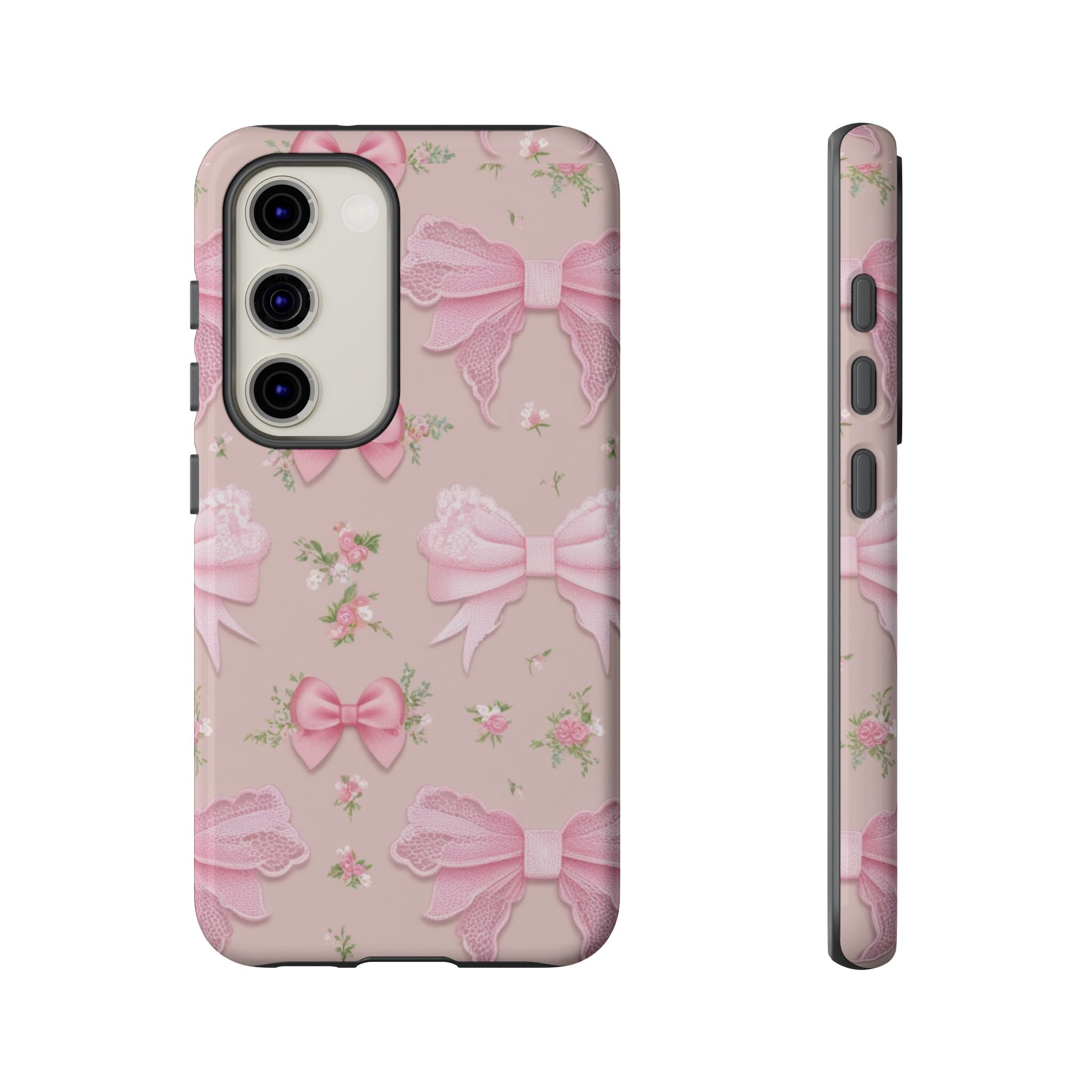 Luxury Pink Bow Phone Case – Cute & Protective Cover for iPhone & Samsung Gift for Her