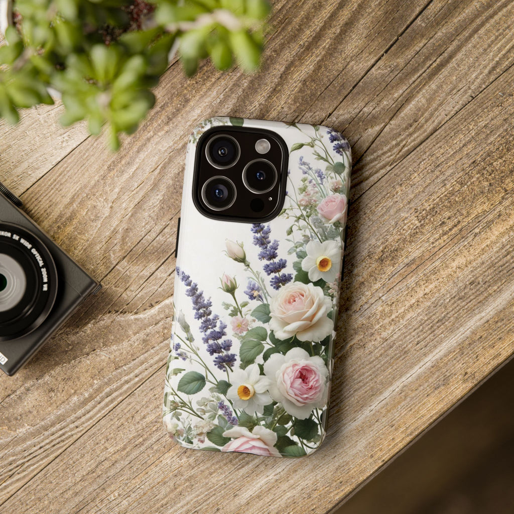 Boho Floral Fall Phone Case for iPhone 17,16  21 23 Samsung, and Pixel | Stylish Protective Cover Gift for Her Perfect for Floral Lover