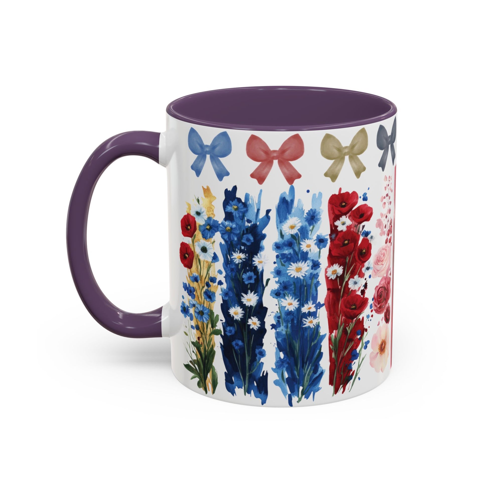 Brushstroke floral With Bows| Christian Mug with Bible Verse | Inspirational Gift for Christians | 11oz and 15oz Ceramic Coffee Mug Cozy Spring Mornings