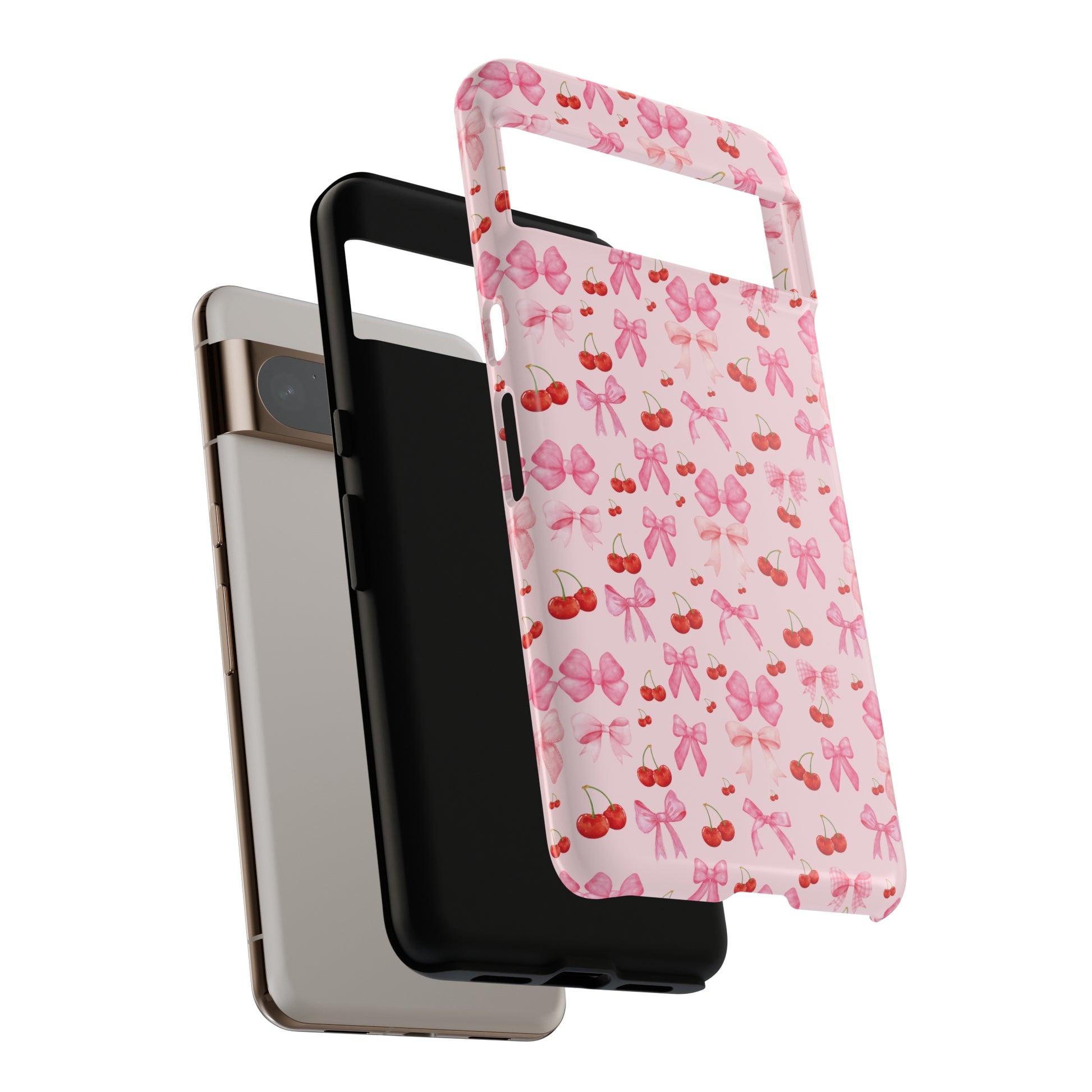 Coquette phone case Cherry Coquette Ribbon Bow iPhone Case Fruity, Girly Gift for Her Phone 15, Samsung iPhone Samsung Gift for Her Case iPhone 15, Samsung iPhone Samsung Accessory Gift for Her.