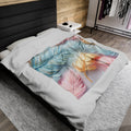 Best Pastel Velveteen Plush Blanket Perfect Gift for Anyone – Ultra-Soft and Cozy Comfort Housewarming, New House Gift for Birthday - MRSBYVALLE