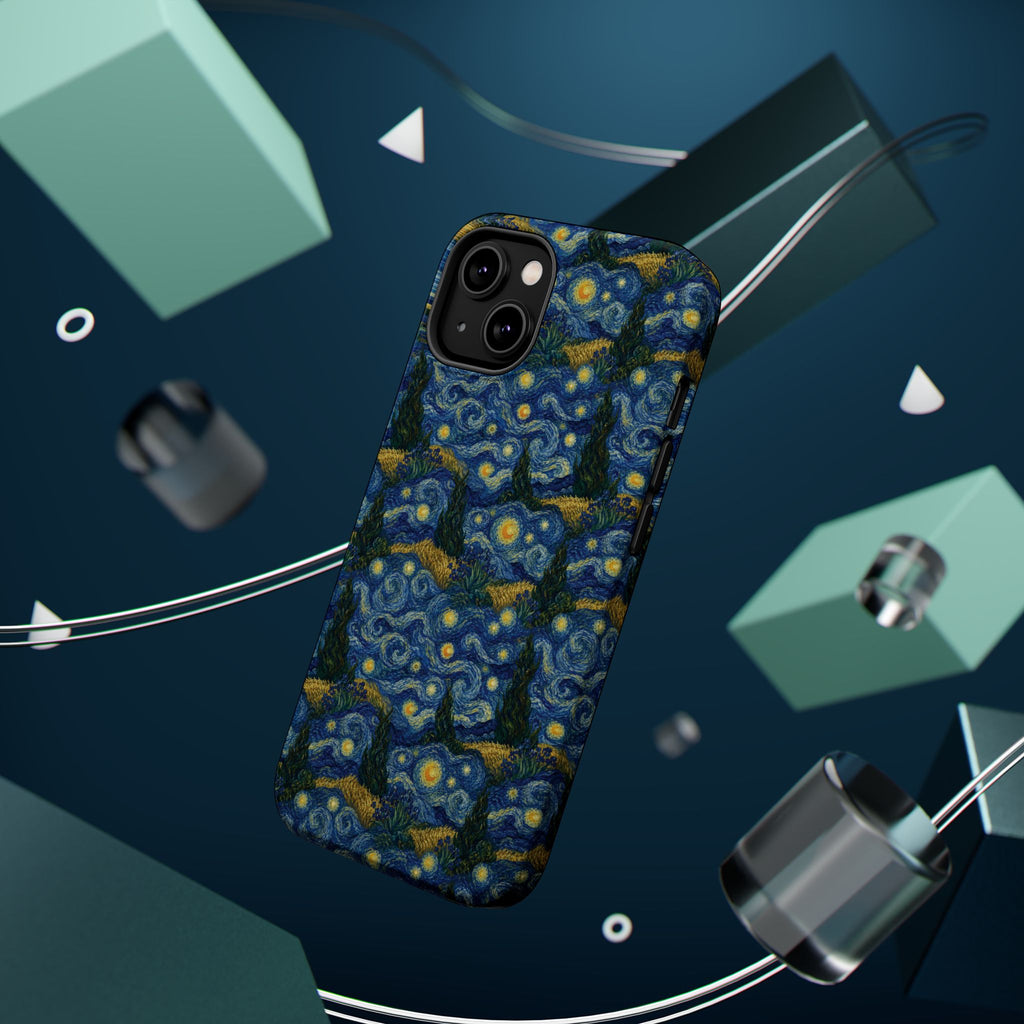Van Gogh Illusion Magnetic Phone Case — Elegant Impact‑Resistant Art Lover Design