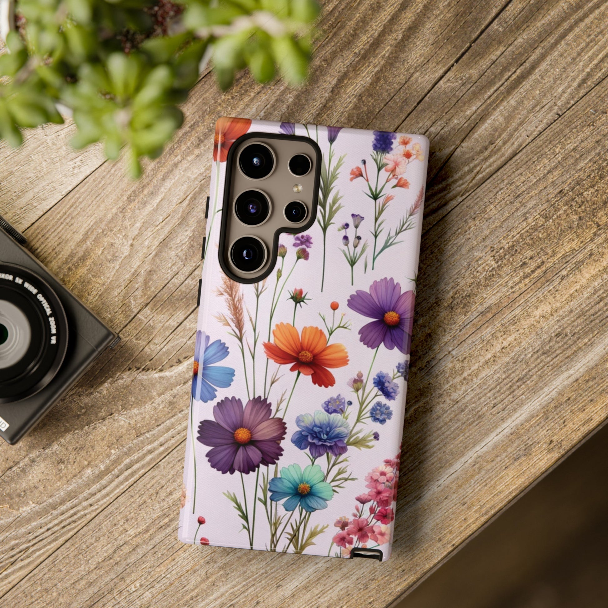 Lavender Wildflowers Protective Phone Case Gift for Her Phone 15, Samsung iPhone Samsung Gift for Her Case iPhone 15, Samsung iPhone Samsung Accessory Gift for Her.