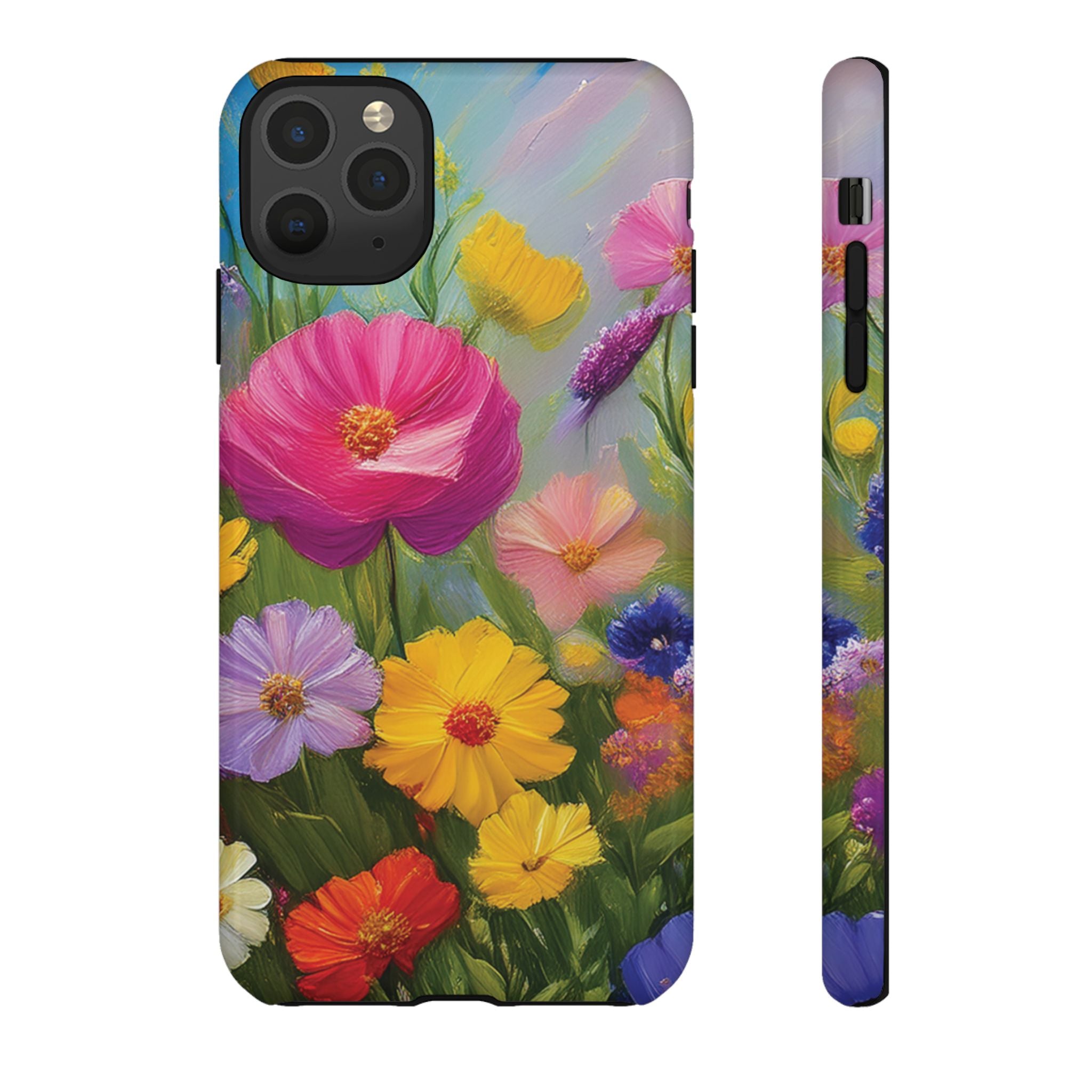 Vibrant Wildflower Painting Phone Case Hand-Painted Floral Art Design | Bright Nature-Inspired Cover | Perfect Gift for Flower Lovers iPhone & Galaxy