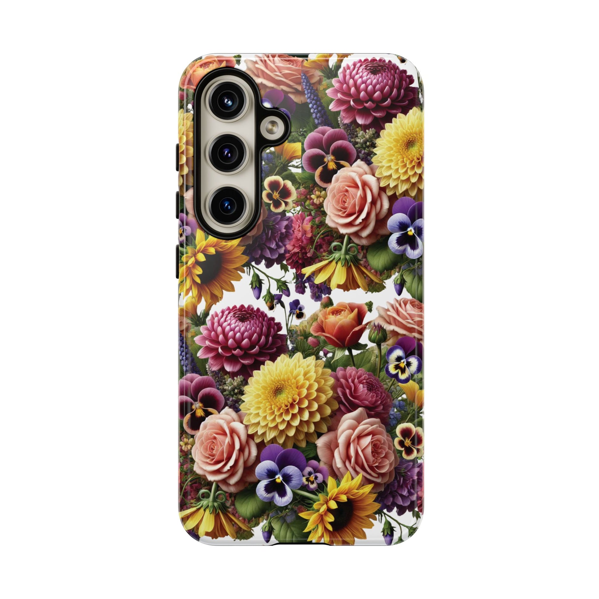 Floral Fall Phone Case for iPhone 16 15 14 13 12  21 23 Samsung, and Pixel | Stylish Protective Cover Gift for Her Perfect for Floral Lover
