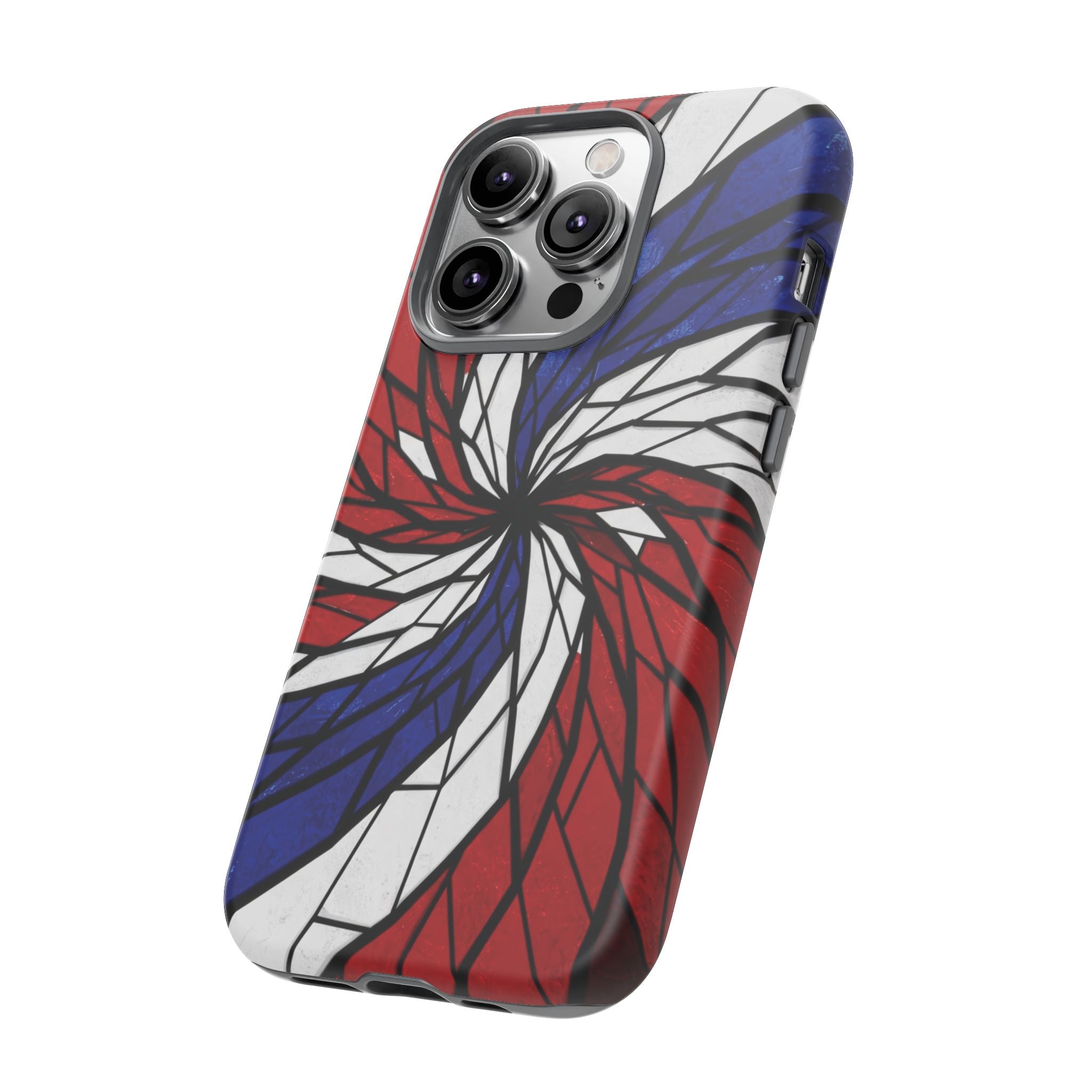 Patriotic Red White & Blue Phone Case – USA Flag Design, Independence Day Gift, Protective Cover for iPhone, Samsung, Pixel