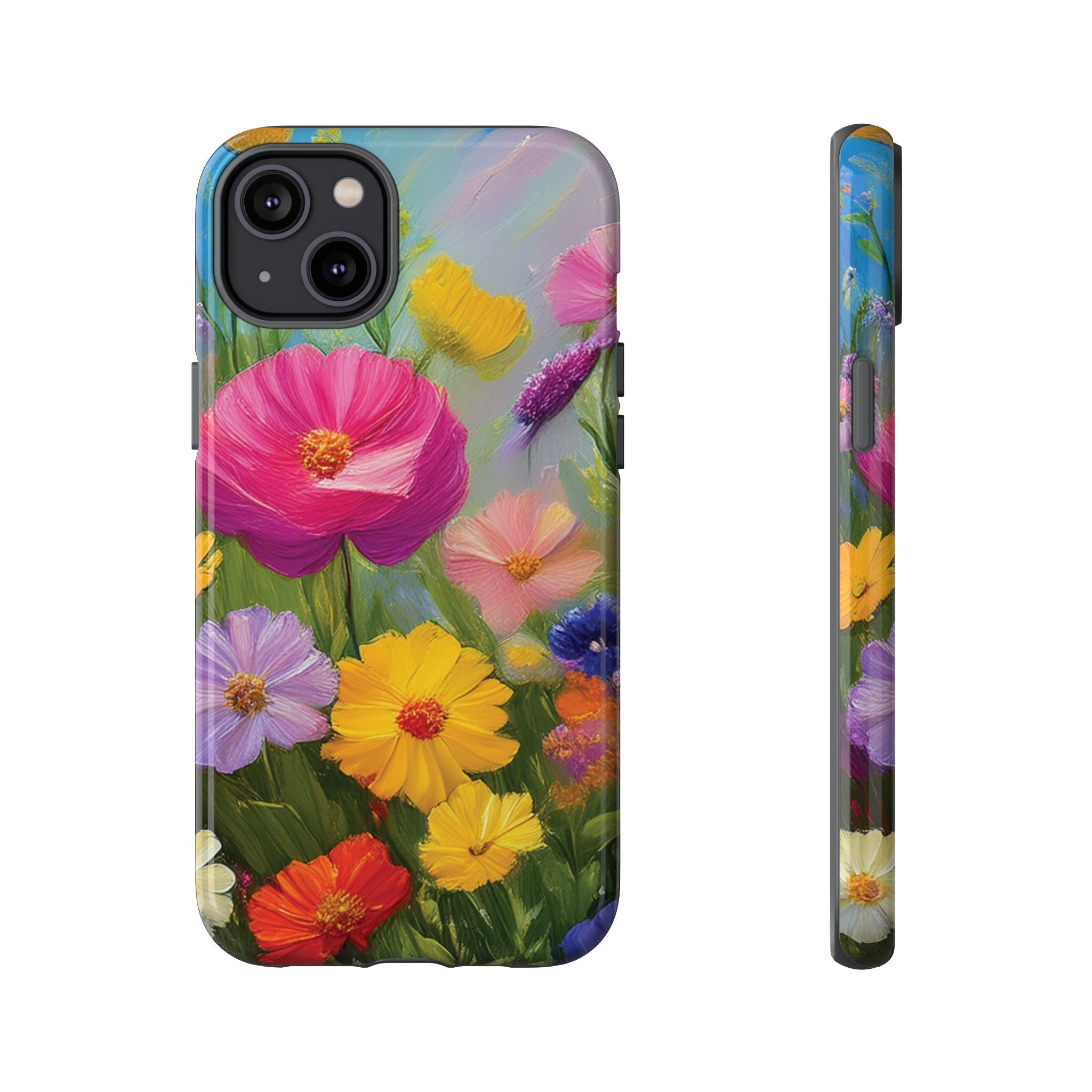 Vibrant Wildflower Painting Phone Case Hand-Painted Floral Art Design | Bright Nature-Inspired Cover | Perfect Gift for Flower Lovers iPhone & Galaxy