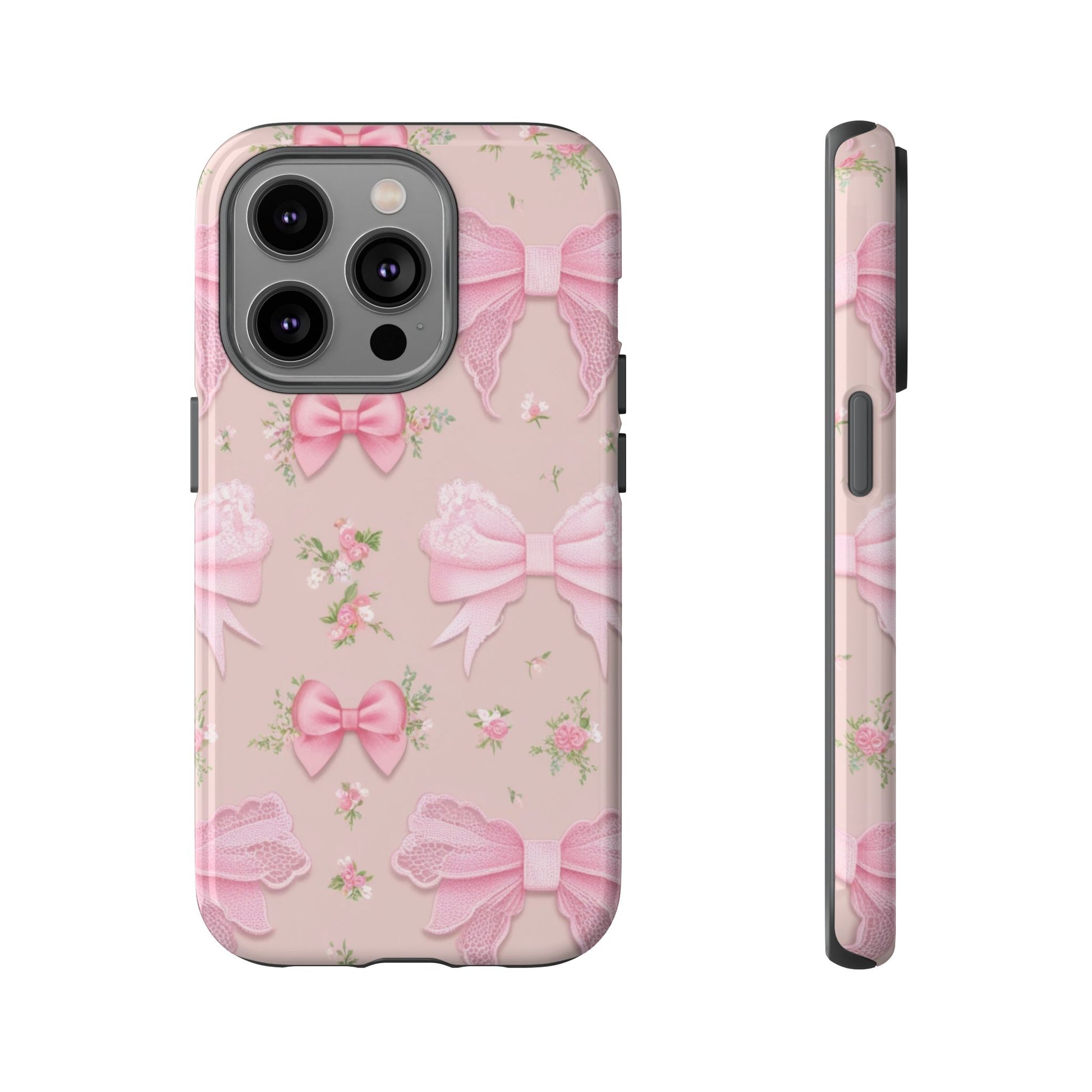 Luxury Pink Bow Phone Case – Cute & Protective Cover for iPhone & Samsung Gift for Her
