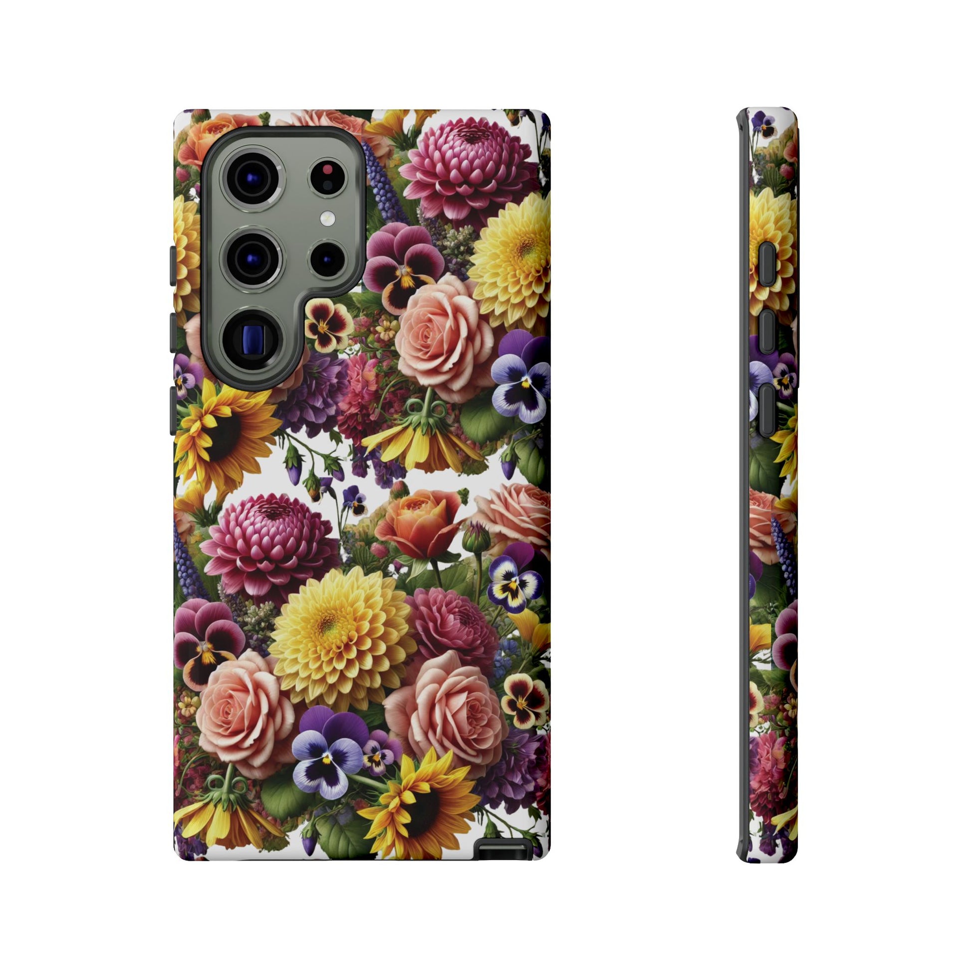 Floral Fall Phone Case for iPhone 16 15 14 13 12  21 23 Samsung, and Pixel | Stylish Protective Cover Gift for Her Perfect for Floral Lover