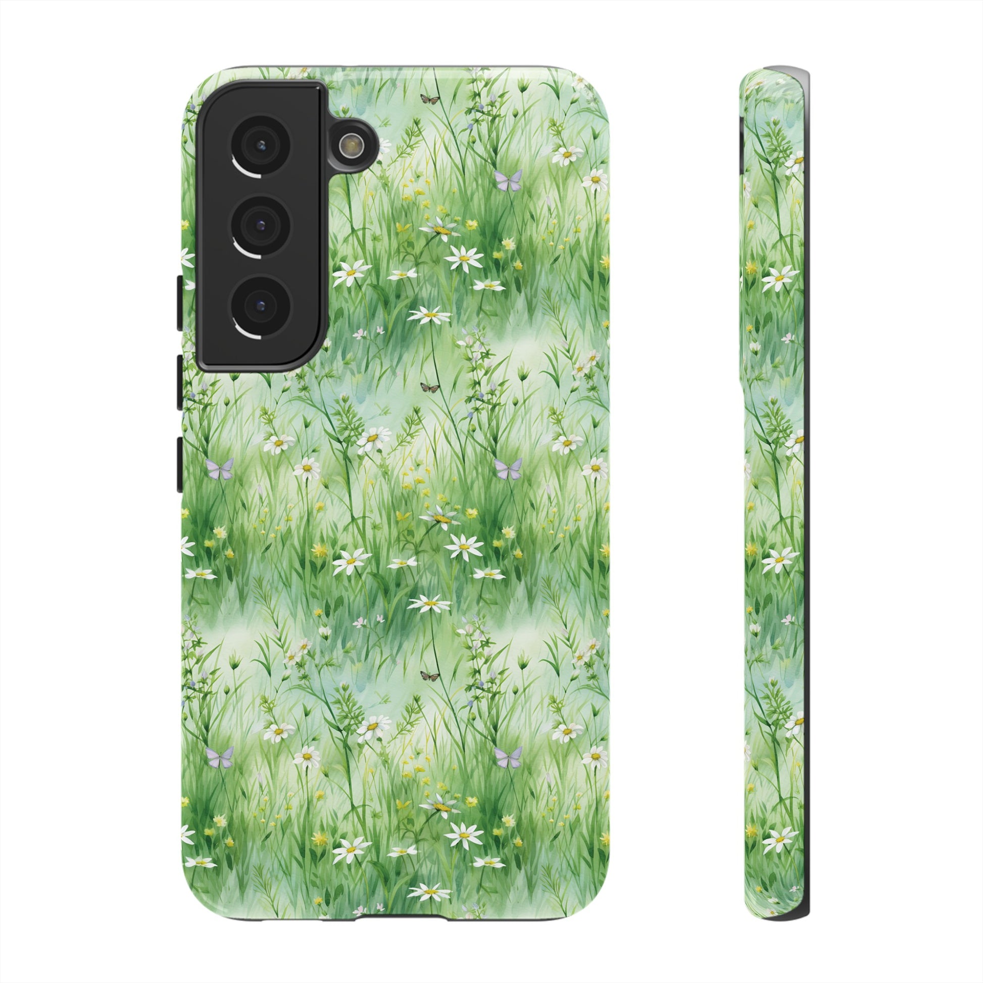 Beautiful Watercolor Grassing Daisy Boho Chic Design Phone Case Protective Cover for All Models Gift for Mom Accessory Gift for Her