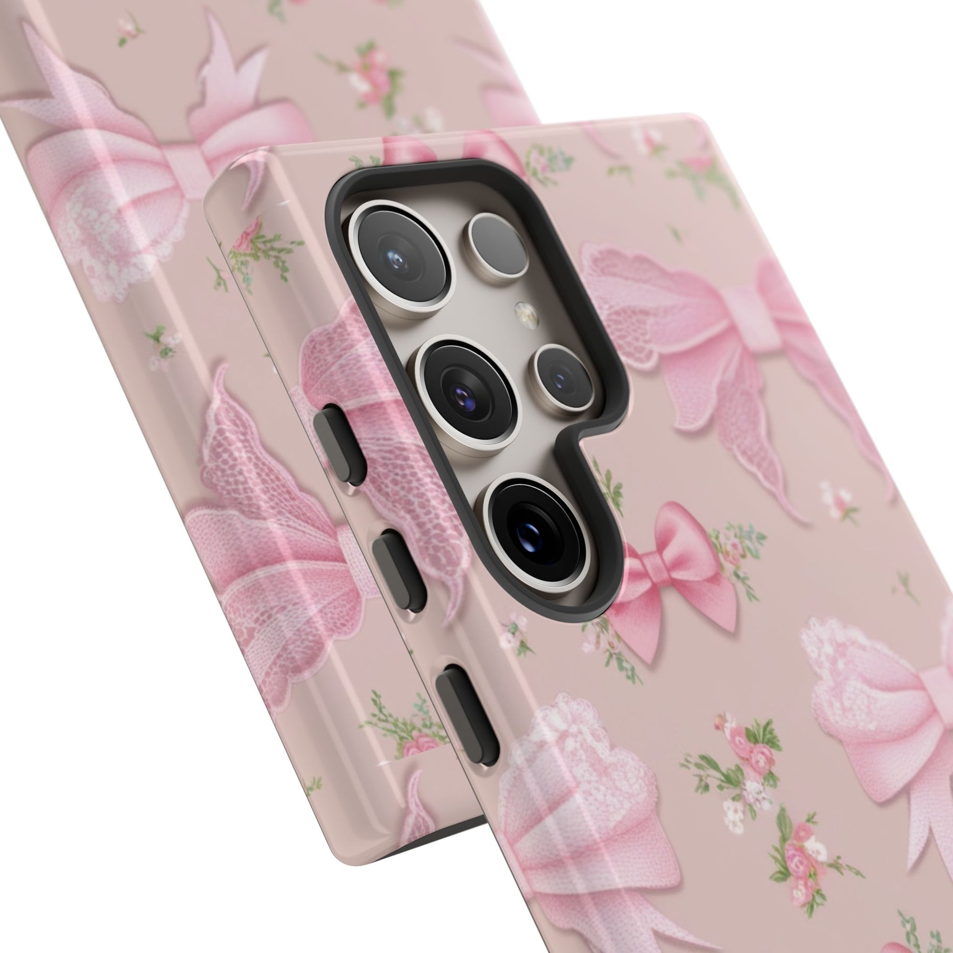 Luxury Pink Bow Phone Case – Cute & Protective Cover for iPhone & Samsung Gift for Her