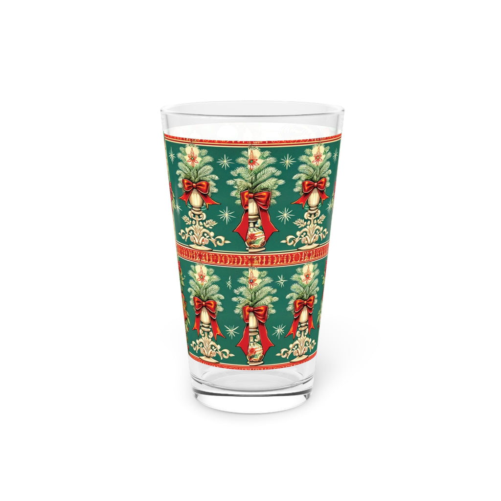 Vintage Retro Radiance 16 oz Pint Glass Featuring 50s Franciscan Diamond Starburst Kitsch Christmas Card Art Party Drinkware, Cocktail Glass Housewarming Perfect Gift Party Drinkware, Cocktail, Wedding Perfect for Parties - MRSBYVALLE