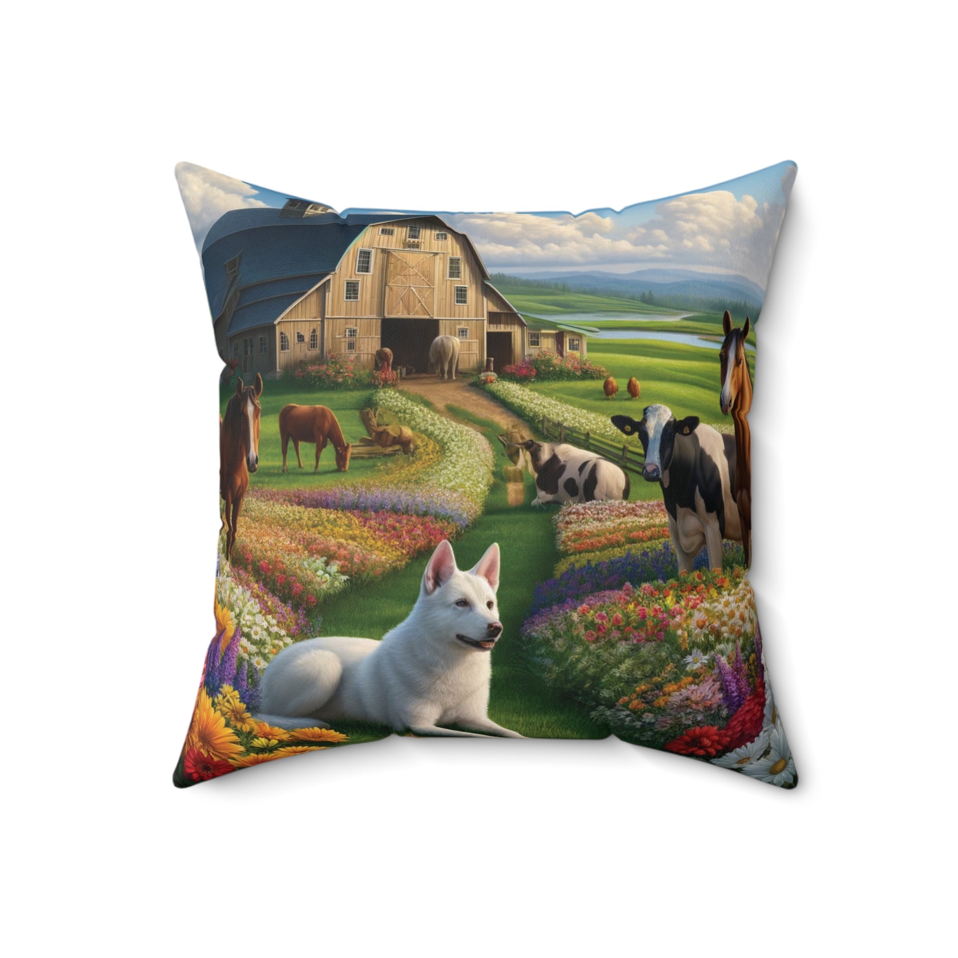 Farmhouse Barn Decorative Pillow Home Accents Mother's Day Gift Luxurious Home Living Room Comfort for Bedroom or Housewarming Gift New House, Bridal Shower Gift.