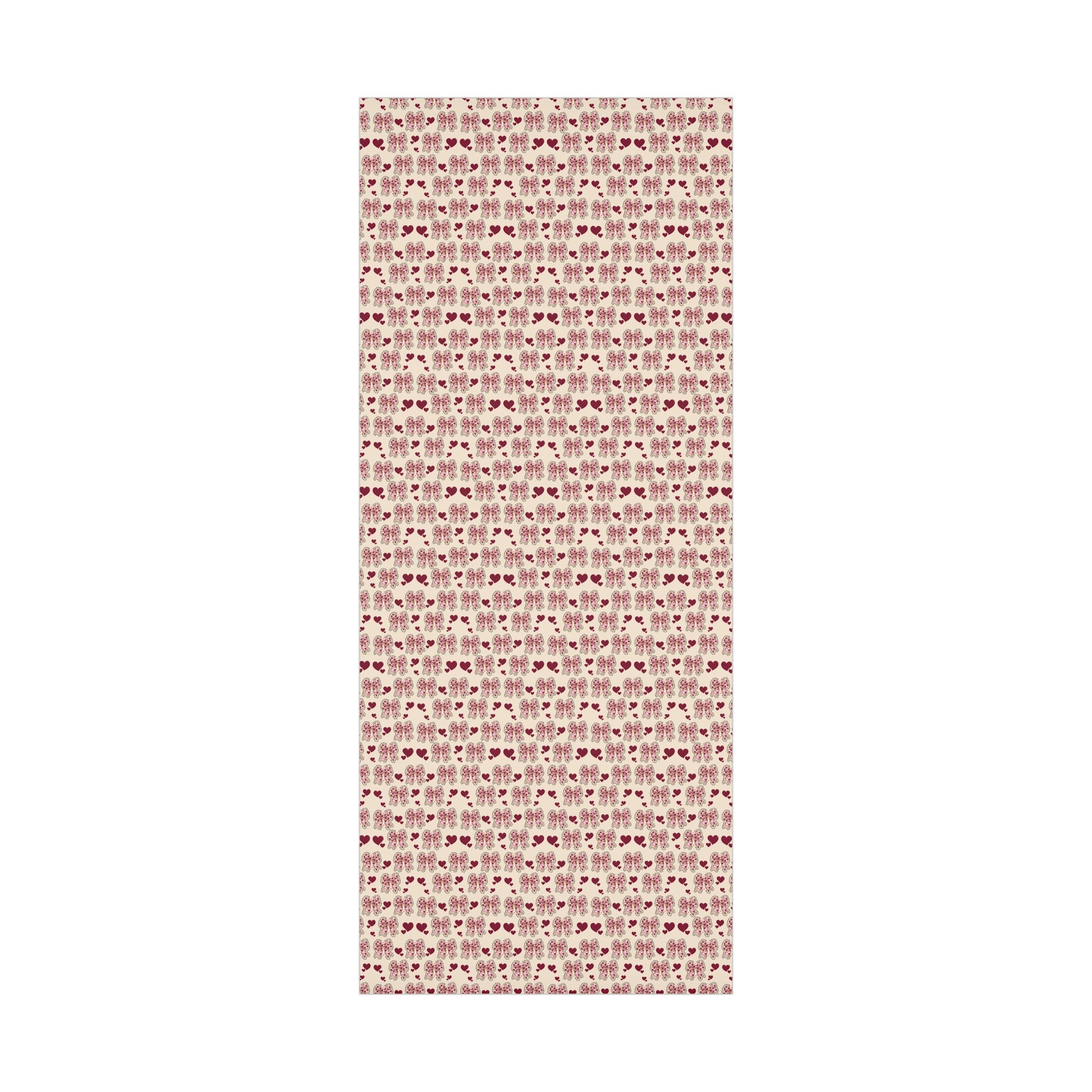 Charming Hearts & Pink Bows Wrapping Paper Elegant Gift Wrap for Any Occasion | Perfect for Birthdays, Anniversaries, and Special Celebrations Gift for Her - MRSBYVALLE