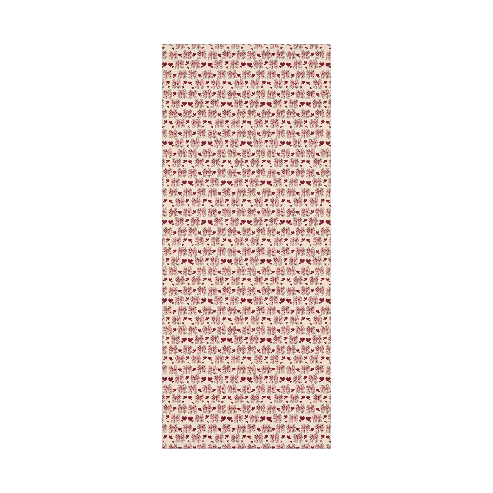 Charming Hearts & Pink Bows Wrapping Paper Elegant Gift Wrap for Any Occasion | Perfect for Birthdays, Anniversaries, and Special Celebrations Gift for Her - MRSBYVALLE