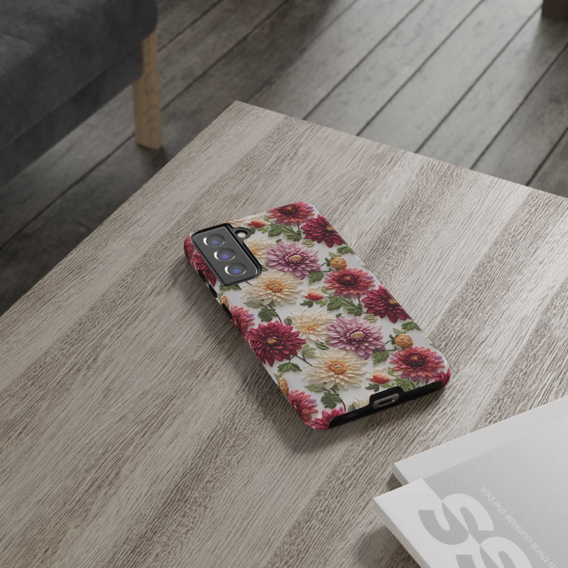 Floral Fall Phone Case for iPhone 16 pro15 14 13 12  21 23 Samsung, and Pixel | Stylish Protective Cover Gift for Her Perfect for Floral Lover - MRSBYVALLE