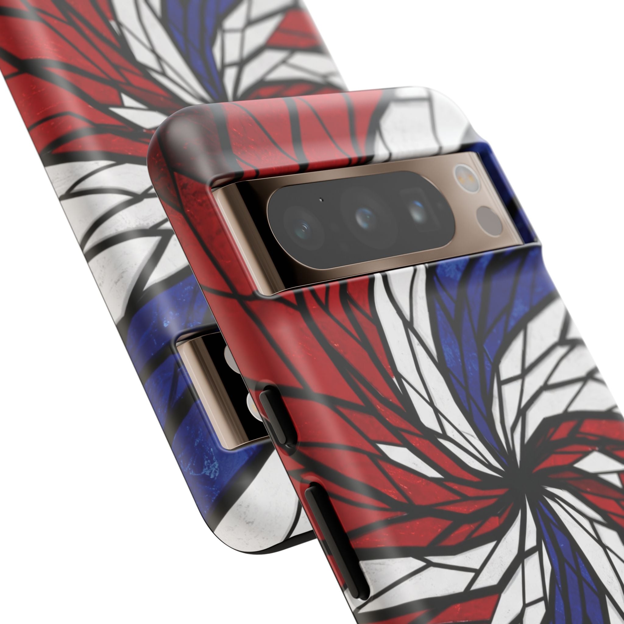 Patriotic Red White & Blue Phone Case – USA Flag Design, Independence Day Gift, Protective Cover for iPhone, Samsung, Pixel