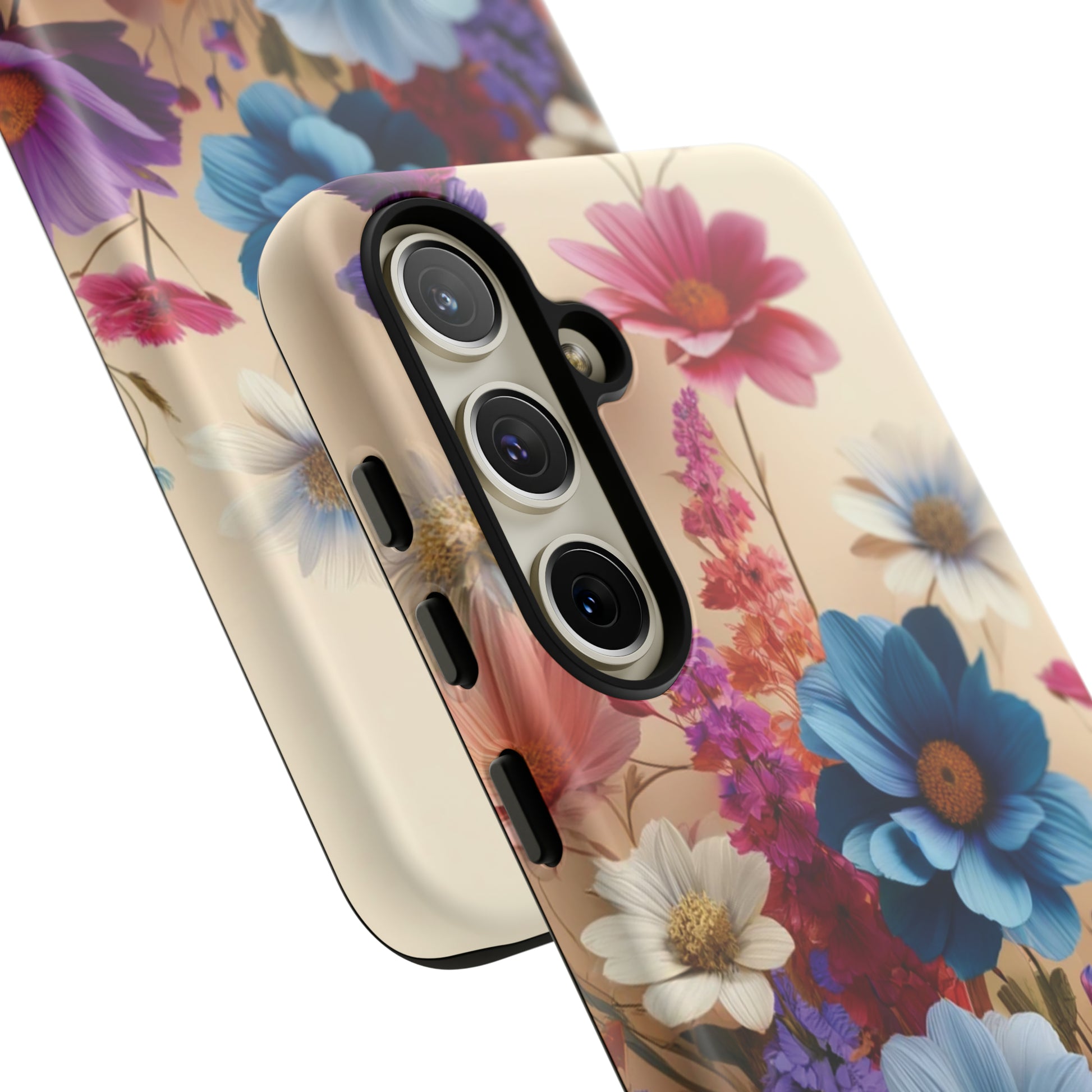 Best Phone Case Floral 3D Illusion Luxury Tough Case Floral Elegant Durable Stylish for Modern Devices iPhone 15, Samsung iPhone Samsung Accessory Gift for Her.