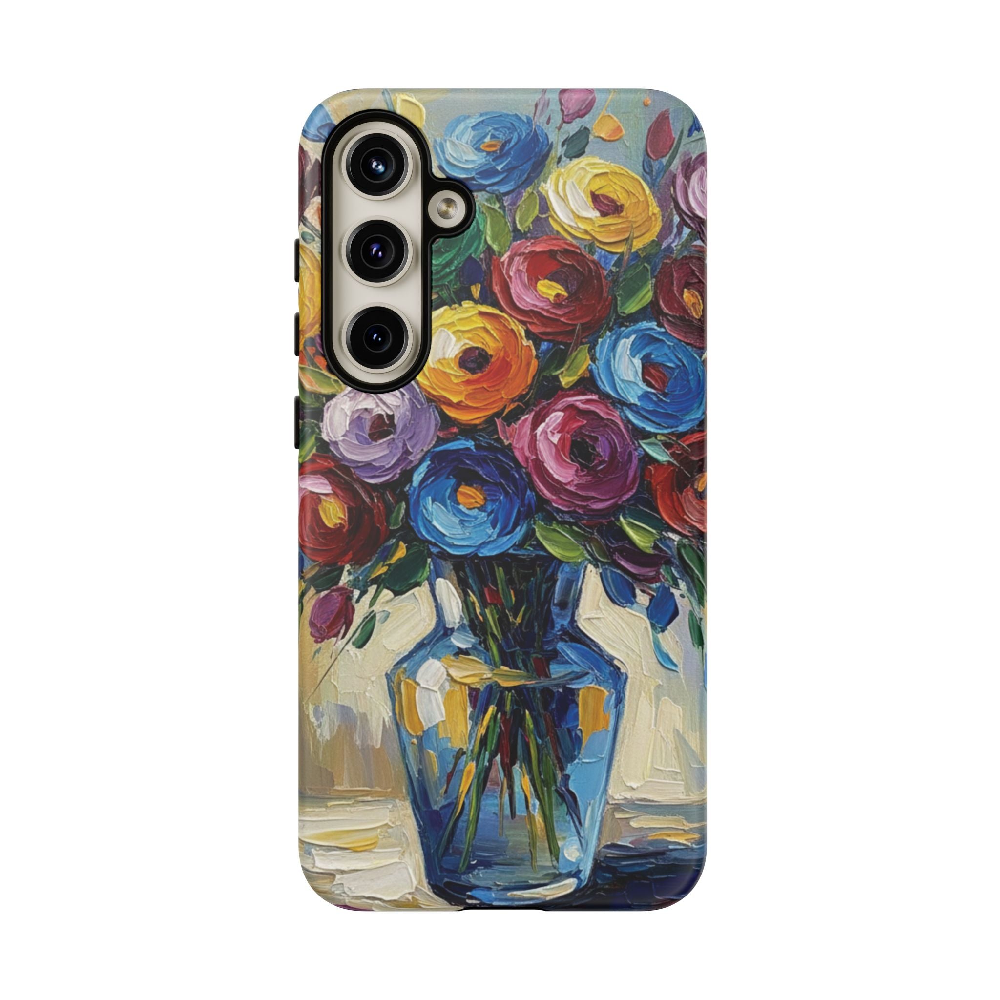 Floral Luxury Oil Painting Illusion Tough Case — Floral Art Phone Case for Art Lovers