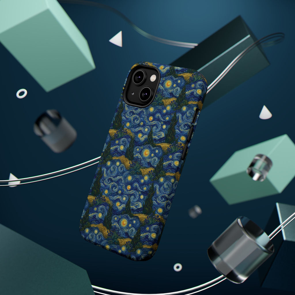 Van Gogh Illusion Magnetic Phone Case — Elegant Impact‑Resistant Art Lover Design