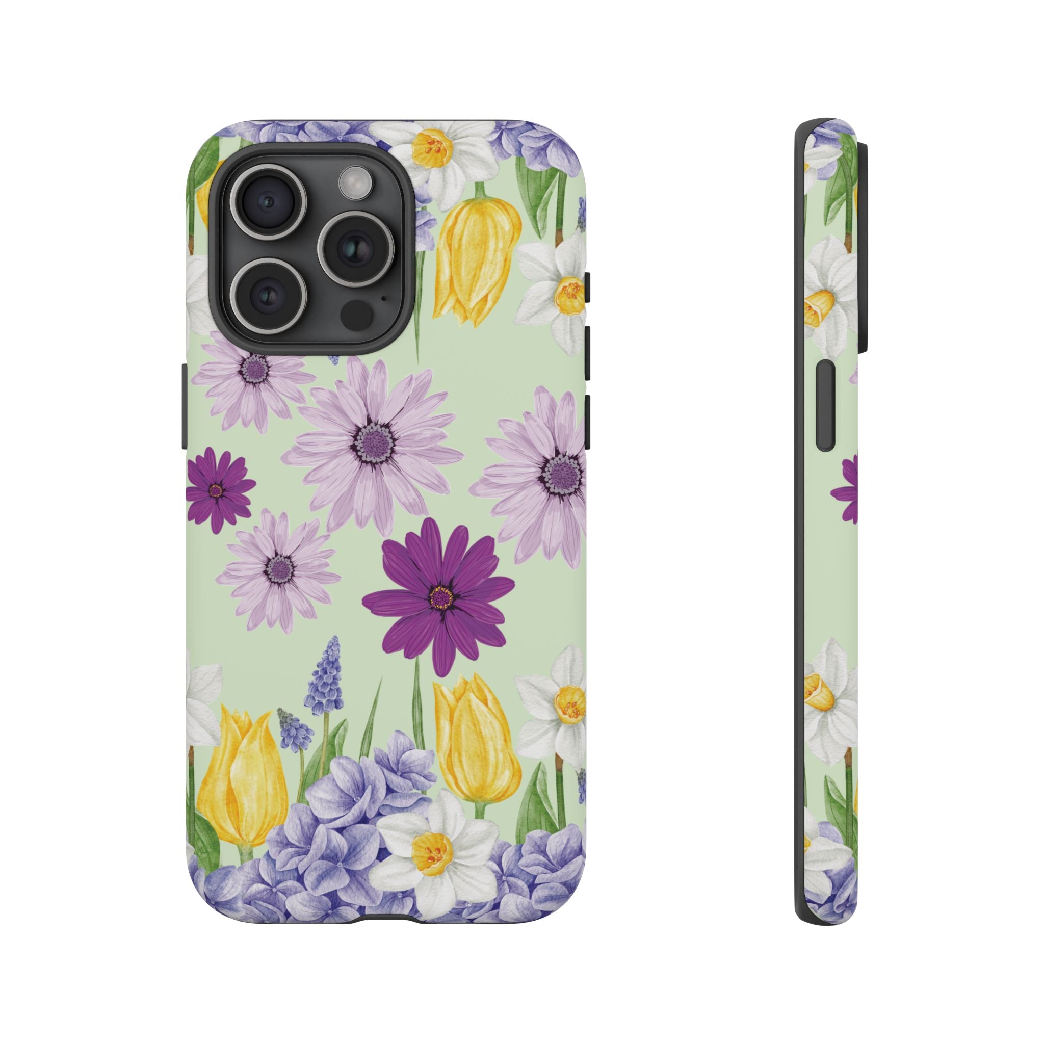 Lavender Yellow Flower Phone Case – Stylish Protective Cover for iPhone & Samsung, Botanical Design, Perfect Gift for Spring & Everyday Elegance