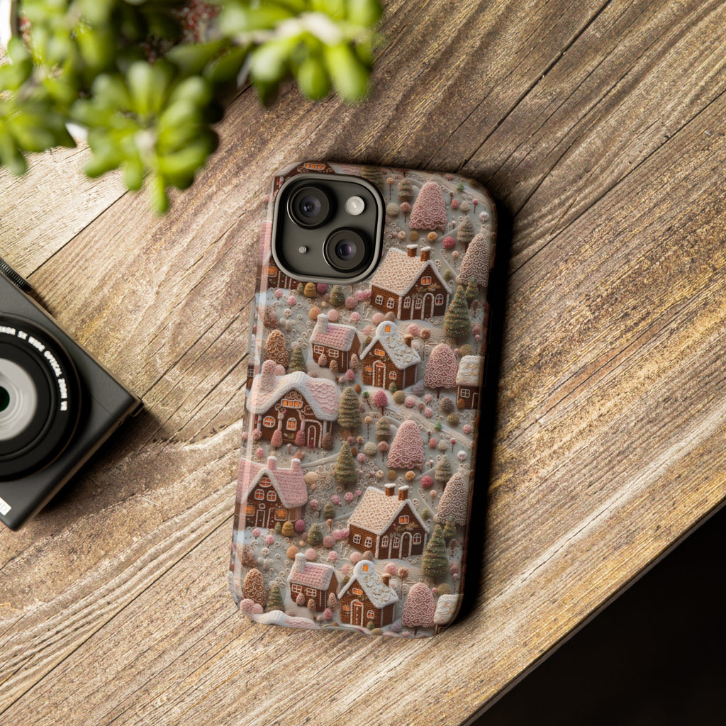 Gingerbread House 3D Phone Case Durable for iPhone Samsung Gift iPhone 15, 14, 13 Samsung Pixel Gift for Mom Accessory Gift for Her