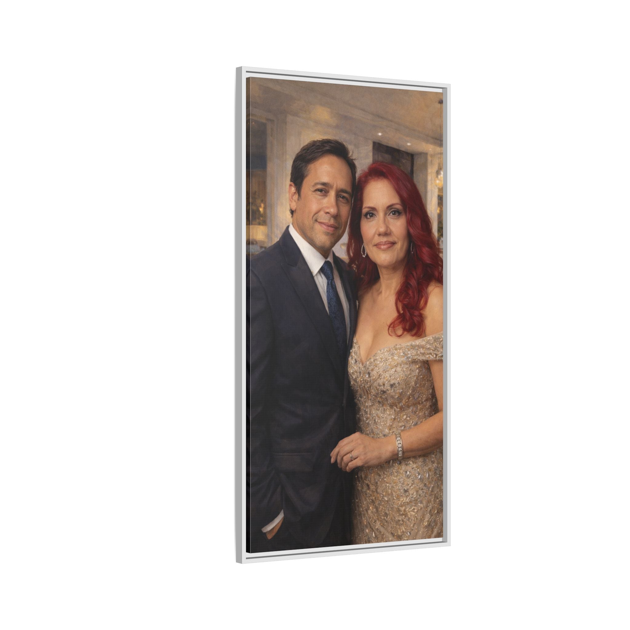 Custom Oil Painting Illusion Canvas – Luxury Portrait Art