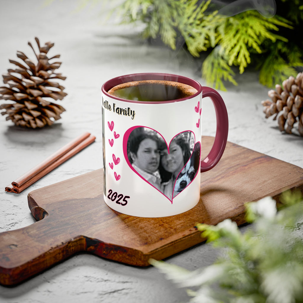 Personalized Photo Collage Coffee Mug, Custom Image Gift for Mom, Mother's Day Present, Colorful 15oz Cup, Birthday Mug, Custom Picture Mug Perfect Giift