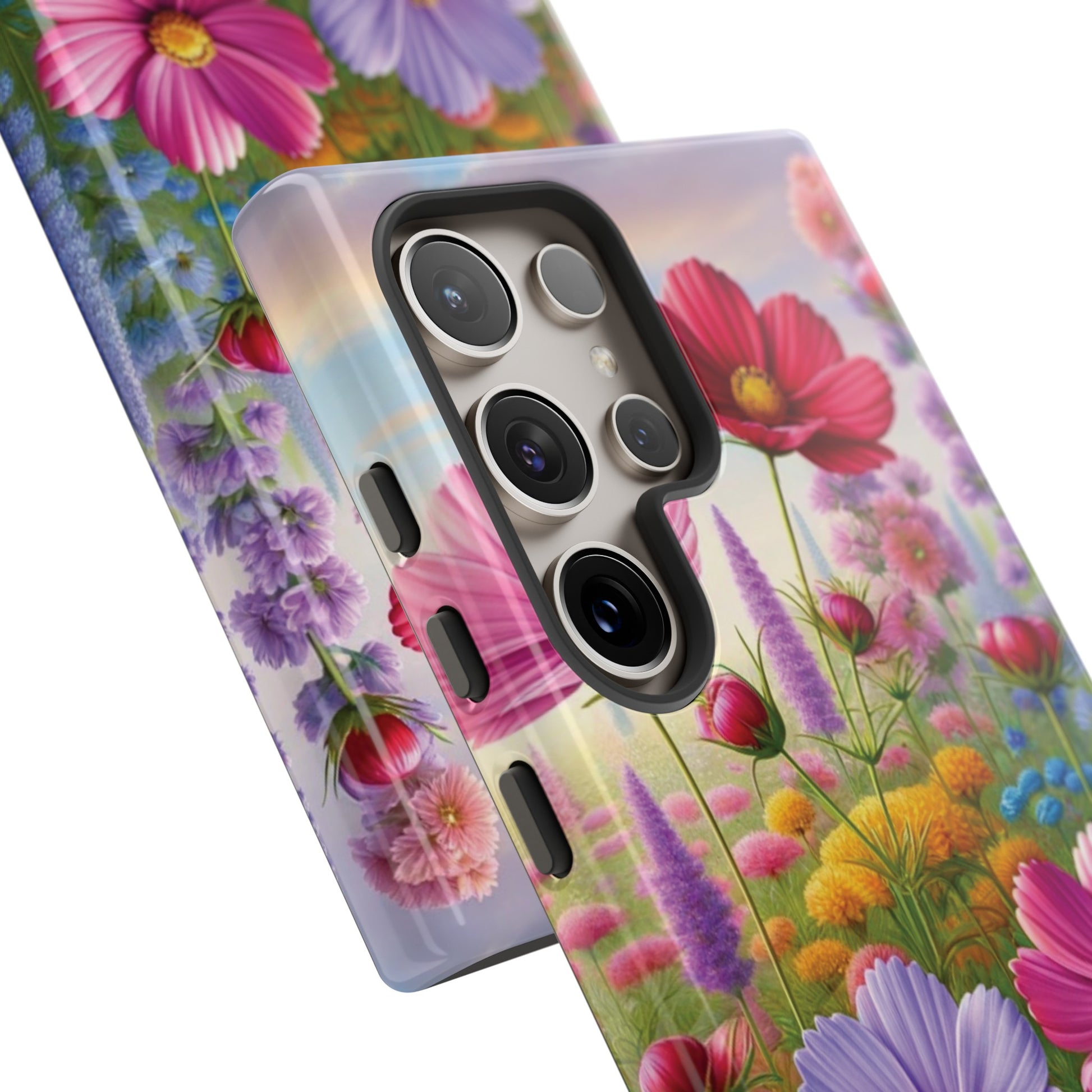 Bright Floral Phone Case Durable for iPhone Samsung Gift iPhone 15, 14, 13 Samsung Pixel Gift for Mom Accessory Gift for Her