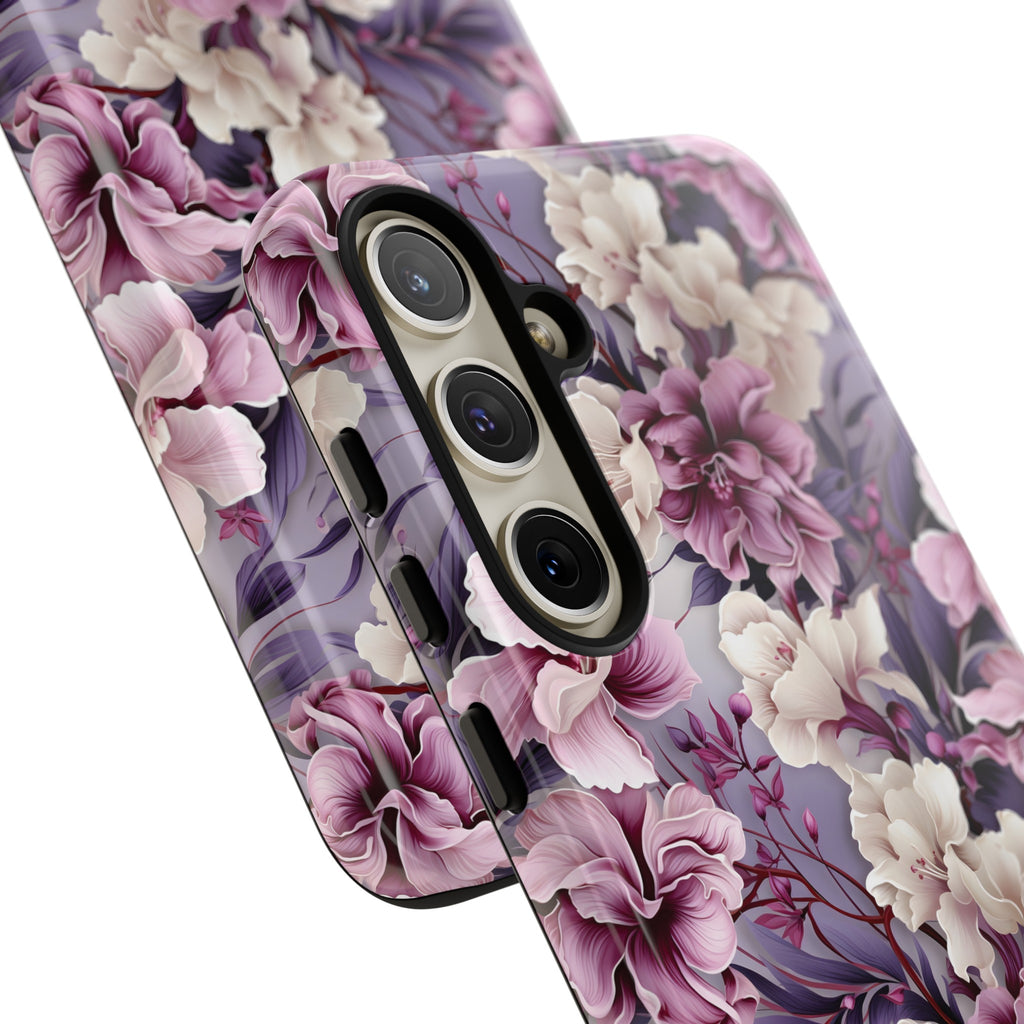 Lavender Flowers Protective Phone Case Gift for Her Phone 15, Samsung iPhone Samsung Gift for Her Case iPhone 15, Samsung