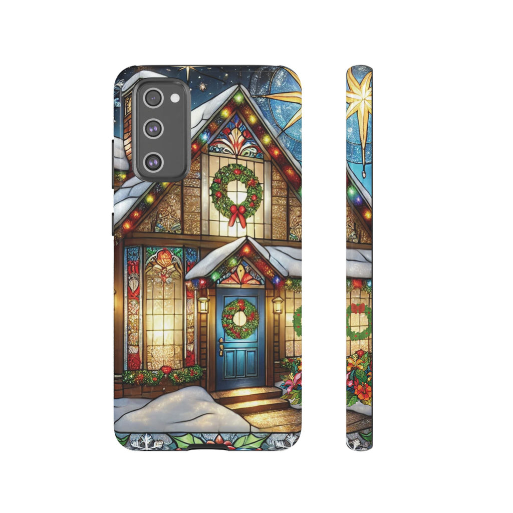 Phone Case - Stain Glass Christmas Unique Holiday Protection Gift for Her