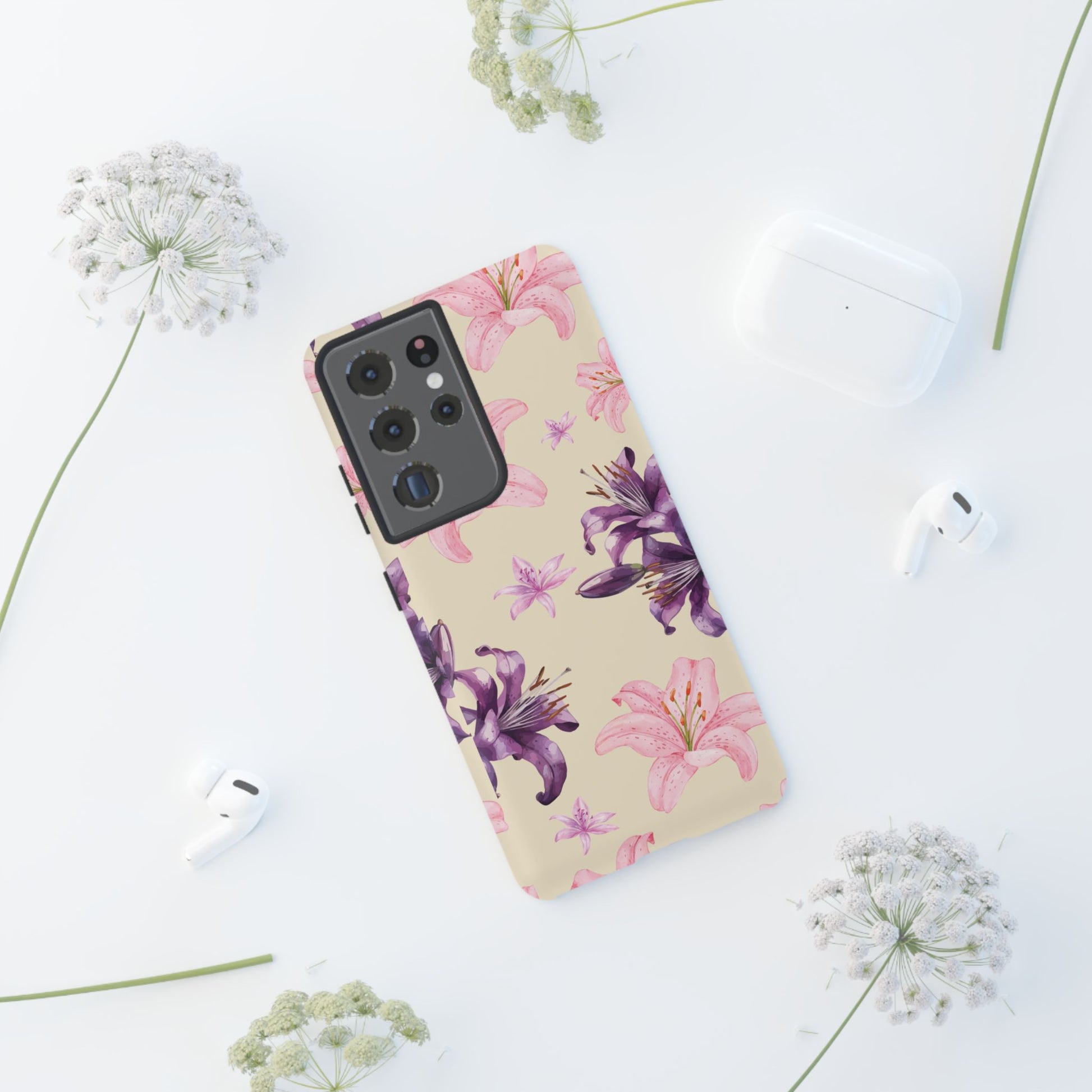 Blooming Tiger Lily Phone Case - Compatible with iPhone, Samsung, and Pixel | Stylish Protective Cover Gift for Her Perfect for Floral Lover
