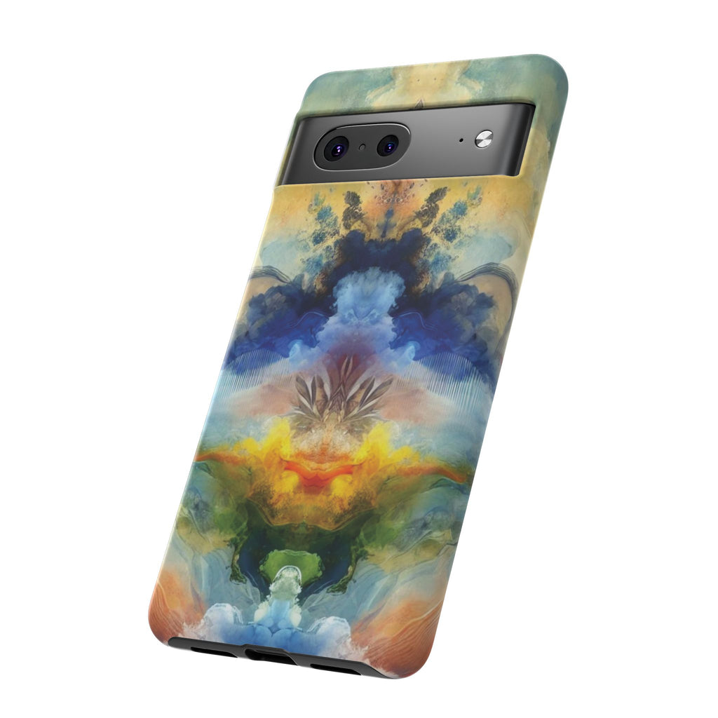 Coque de téléphone abstraite aquarelle moderne compatible avec iPhone, Samsung et plus – Protection élégante et durable avec un design artistique éclatant, cadeau parfait pour elle