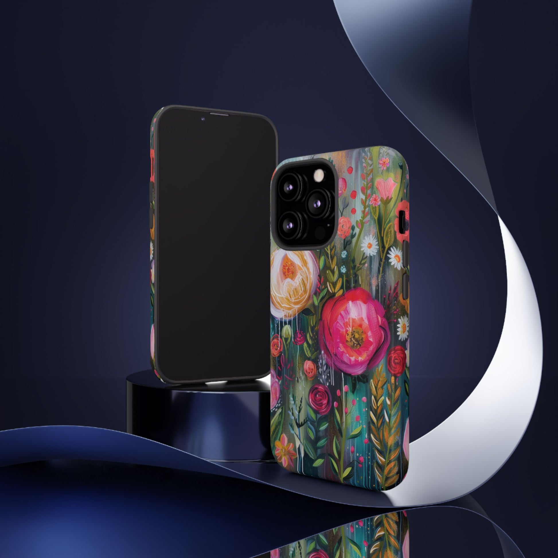 Watercolor Boho Floral Phone Case for iPhone 16 15 14 13 12  21 23 Samsung, and Pixel | Stylish Protective Cover Gift for Her Perfect for Floral Lover - MRSBYVALLE