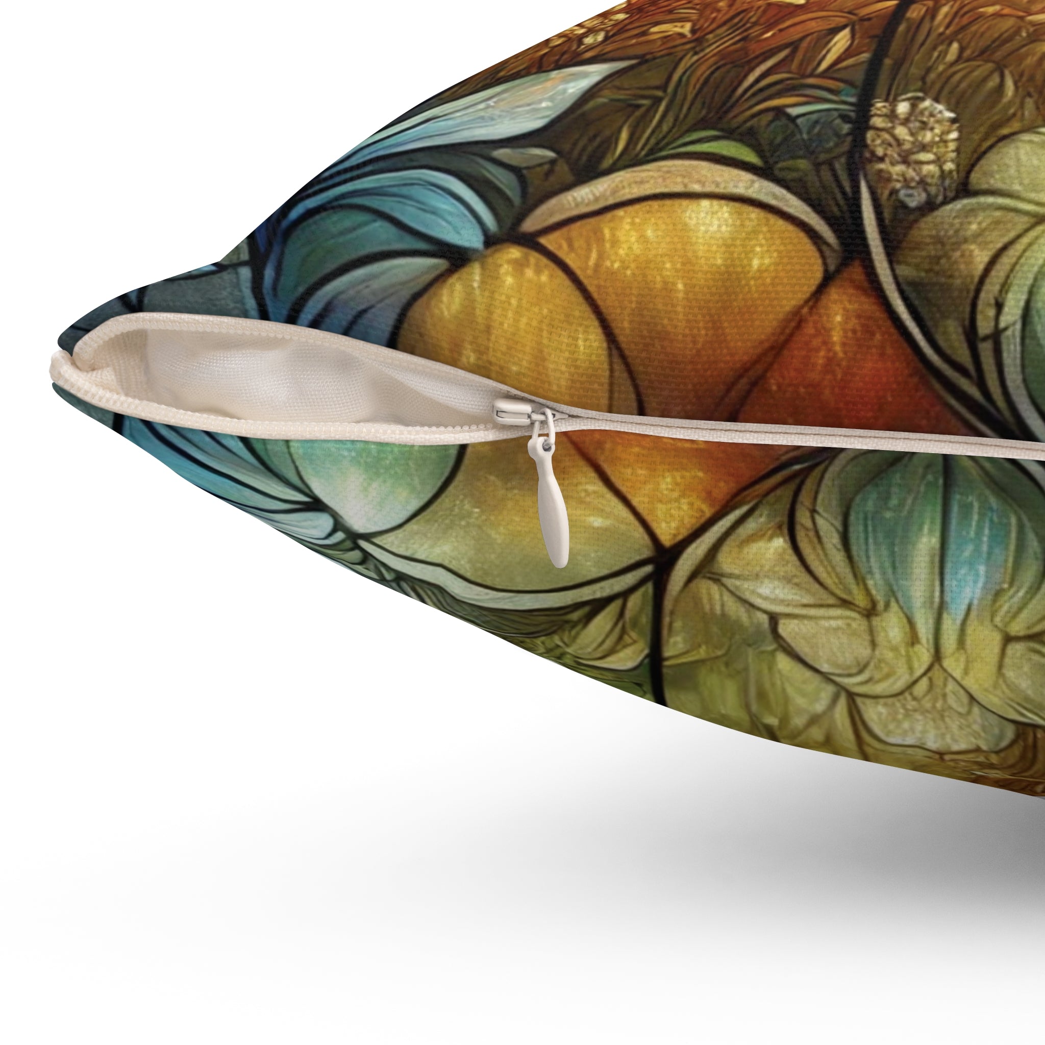 Farmhouse Sunset Stained Glass Illusion Pillow Rustic Country Scene Square Throw Pillow | Unique Home Decor for Living Room, Bedroom, or Gifting100% Polyester Cover with Double-Sided Print, Concealed Zipper, Bridal Shower Gift - MRSBYVALLE
