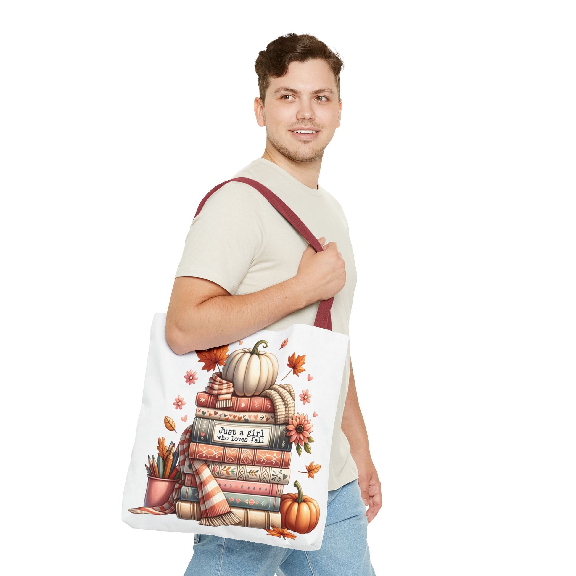Fall Books Tote Bag - Autumn Accessory for Book Lovers - MRSBYVALLE