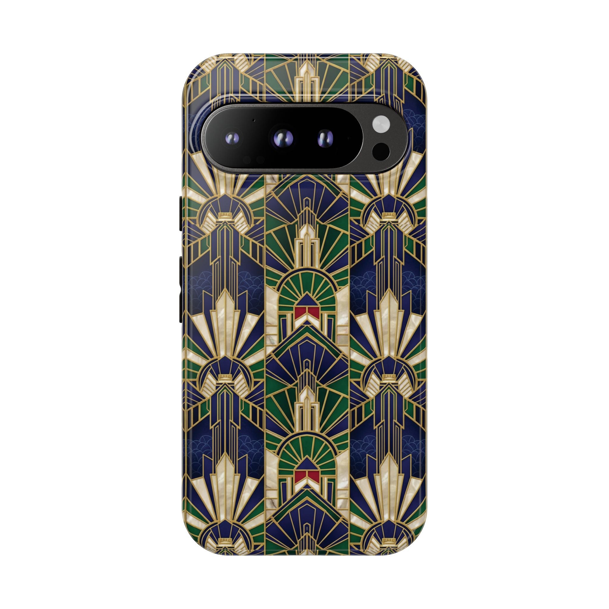 Navy & Gold Art Deco Phone Case — Imperial Art Deco Tough Case