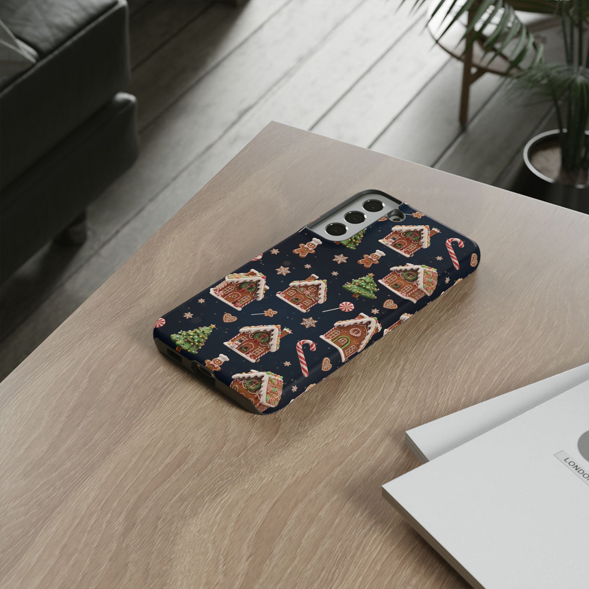 3D Gingerbread House Christmas Phone Case | Premium Holiday Gift Cover for iPhone 17, iPhone, and Samsung Galaxy Gift for Her or Him
