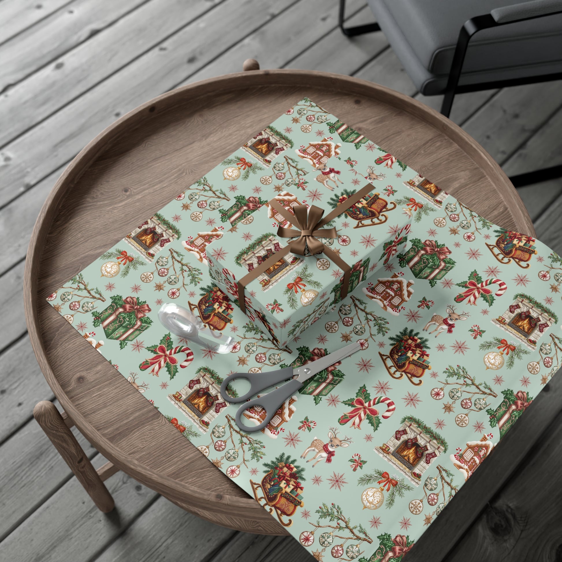 Vintage Christmas Wrapping Paper Festive Holiday Gift Wrap with Retro-Inspired Designs, Perfect for Christmas Presents, Crafting, & Holiday Decor – Premium Quality - MRSBYVALLE