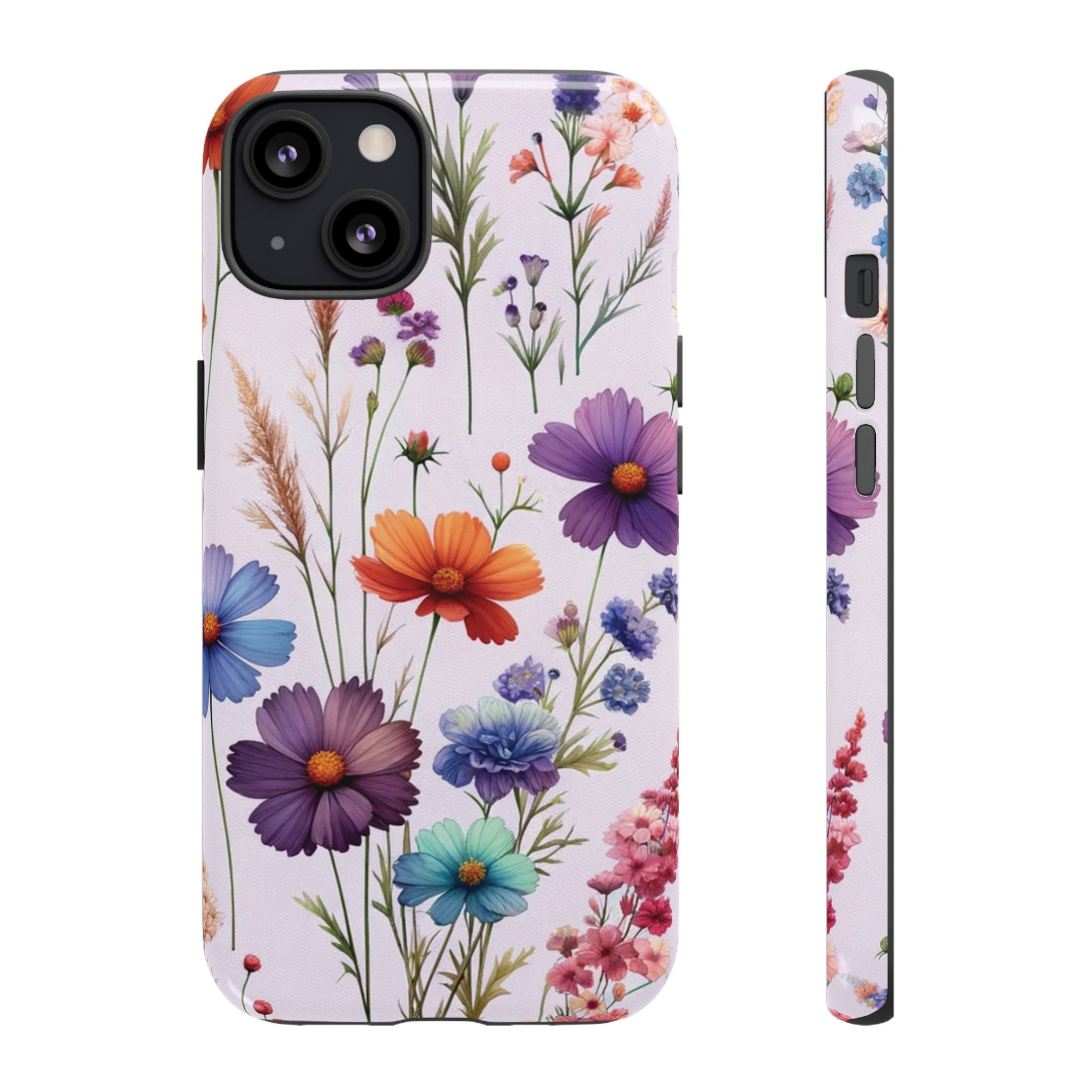 Lavender Wildflowers Protective Phone Case Gift for Her Phone 15, Samsung iPhone Samsung Gift for Her Case iPhone 15, Samsung iPhone Samsung Accessory Gift for Her.