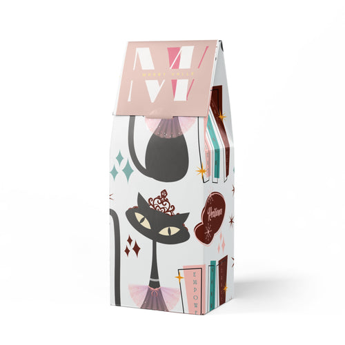 Atomic Kitty Coffee Blend Mid-Century Modern 12oz Medium-Dark Roast | Rich & Smooth Flavor | Available in Ground & Whole Bean for the Perfect Brew Winter Mornings Holiday Unique Gifts, for Coffee Lover - MRSBYVALLE