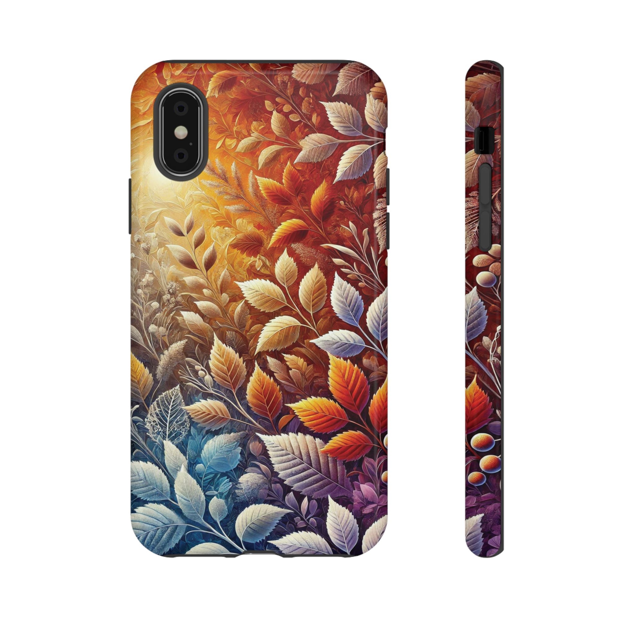 Beautiful Colorful Leaves Phone Case Vibrant Autumn Design for iPhone & Samsung, Durable Protection with Eye Catching Style, Perfect for Nature Lovers & Seasonal Charm Gift for Her