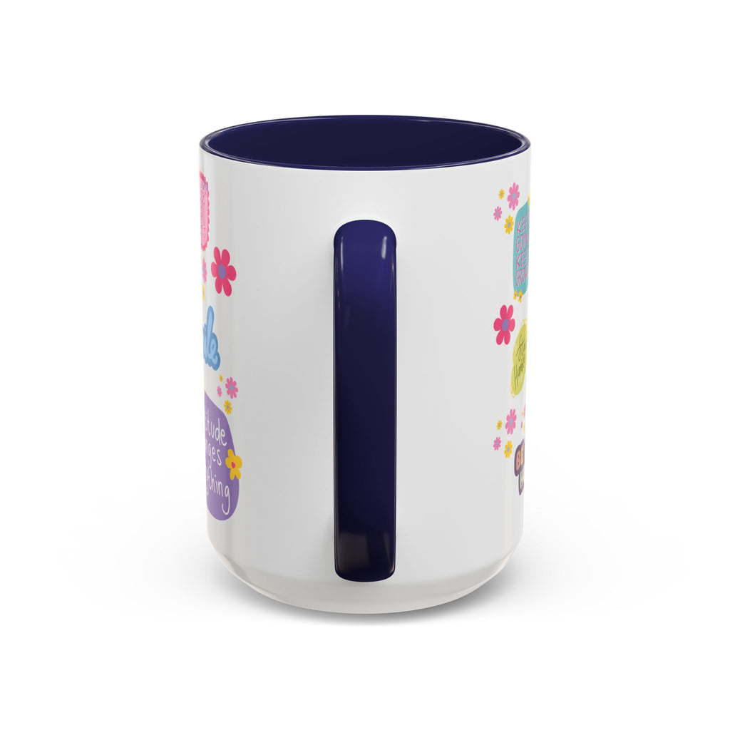 Good Vibes Only Coffee Mug 11 & 15 oz Ceramic Inspirational Cup, Positive Affirmation Gift for Mom, Teacher & Coworker | Morning Motivation Mother's Day, or Cozy Spring Mornings