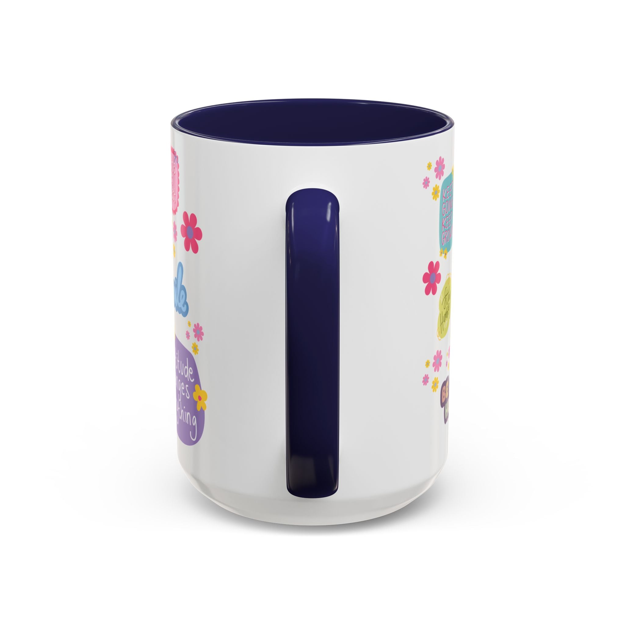 Good Vibes Only Coffee Mug 11 & 15 oz Ceramic Inspirational Cup, Positive Affirmation Gift for Mom, Teacher & Coworker | Morning Motivation Mother's Day, or Cozy Spring Mornings